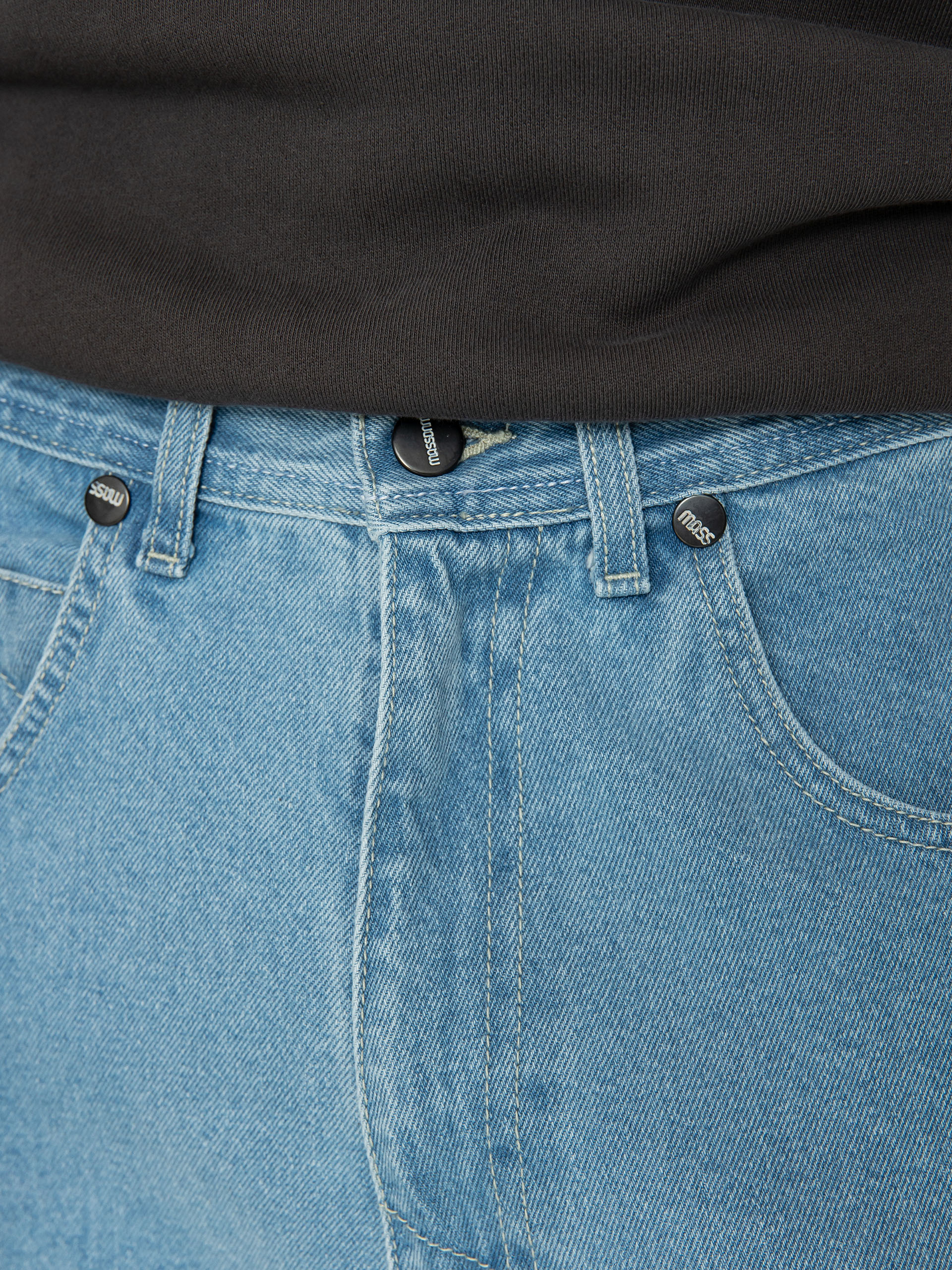 Kalhoty MassDnm Slang Jeans Baggi Fit (Light Blue Stone Wash)