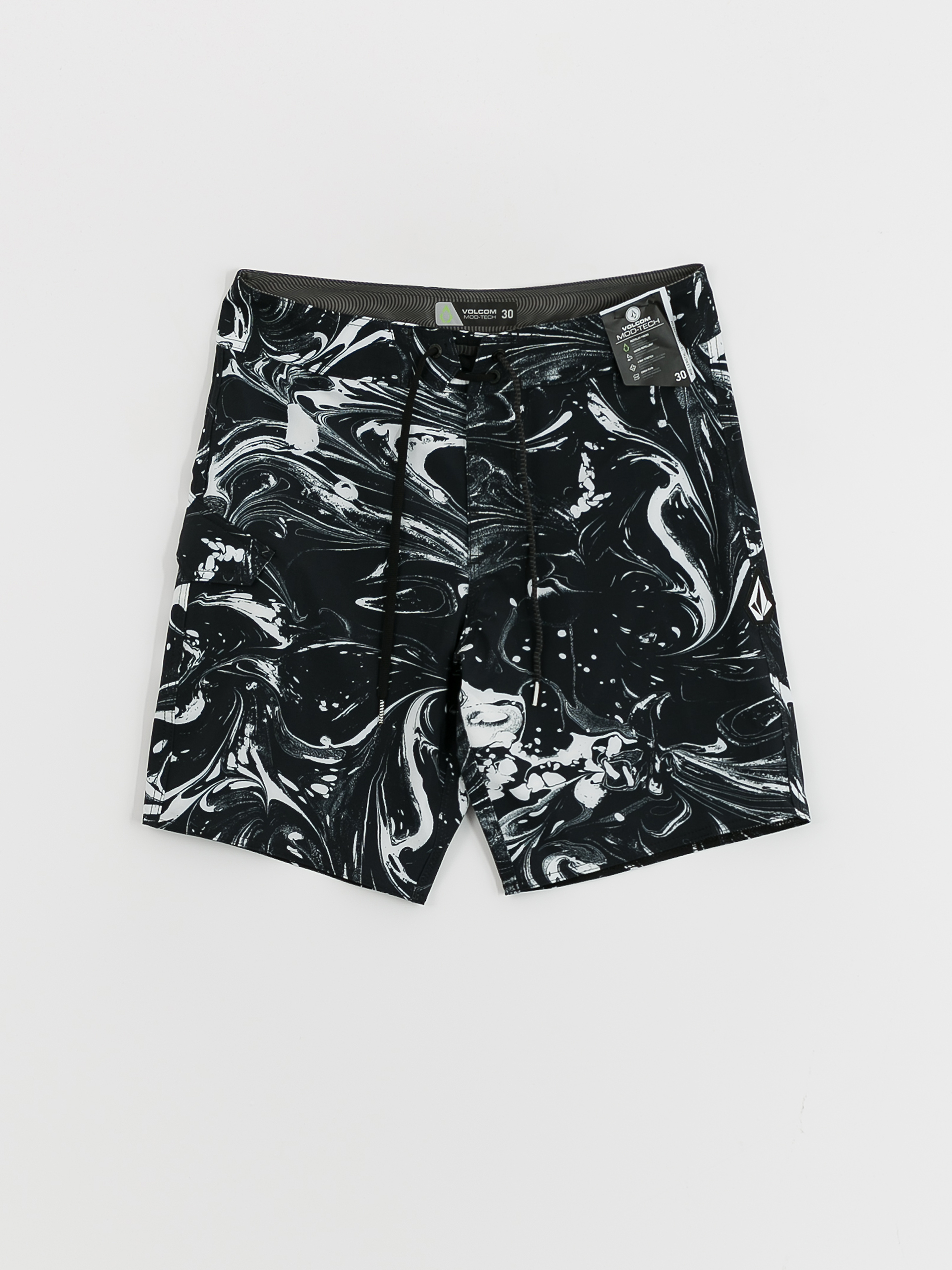 Plážové kraťasy Volcom Marble Mod 19 (black)