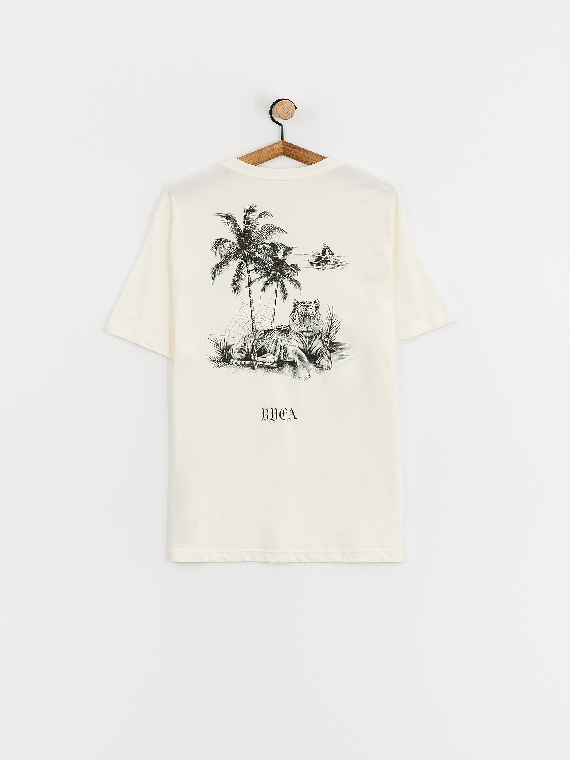 Tričko RVCA Tiger Beach (antique white)