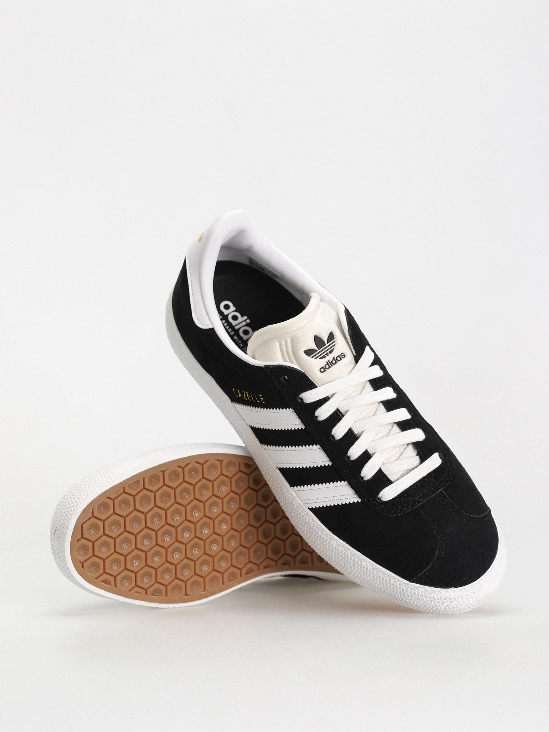 Boty adidas Gazelle ADV (core black/cloud white/gold metallic)
