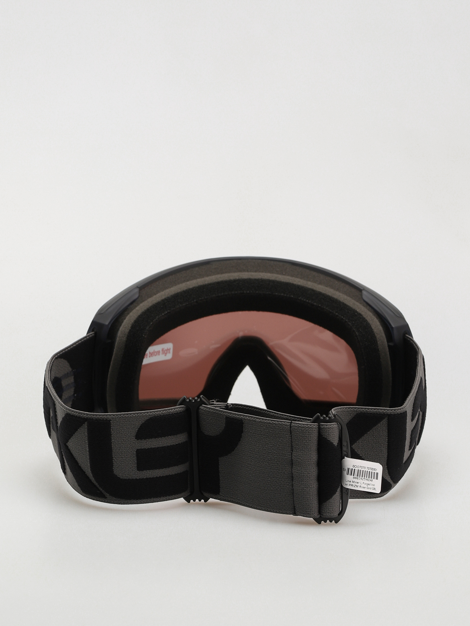 Brýle na snowboard Oakley Line Miner L (matte b1b forged iron/prizm rose gold iridium)