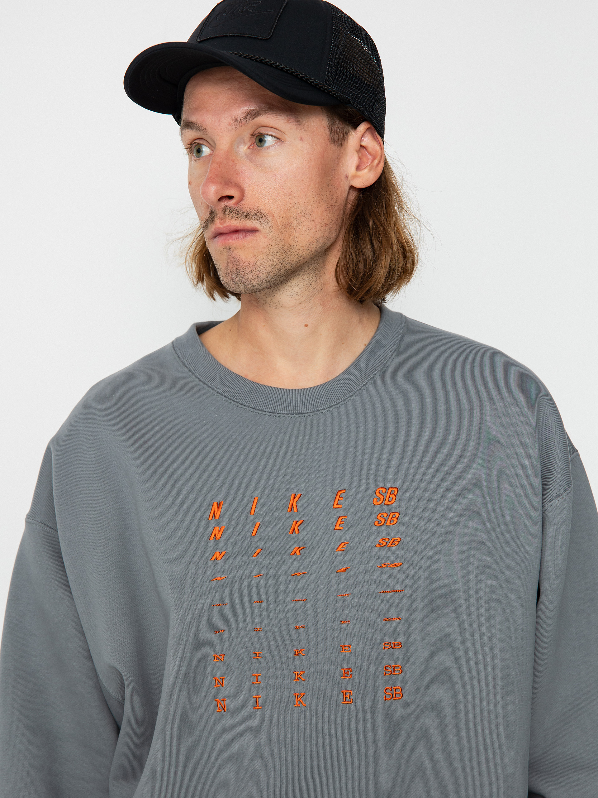 Mikina Nike SB Fade GFX (smoke grey)