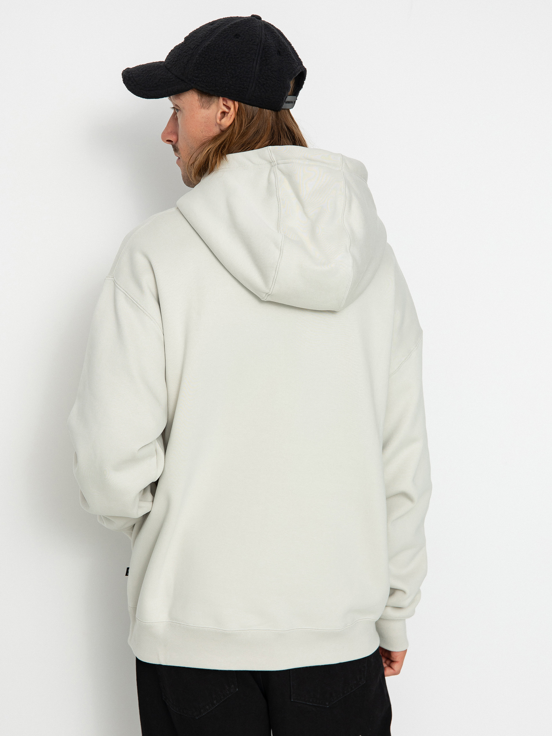 Mikina s kapucí Nike SB FLC HBR HD (light bone/deep jungle)