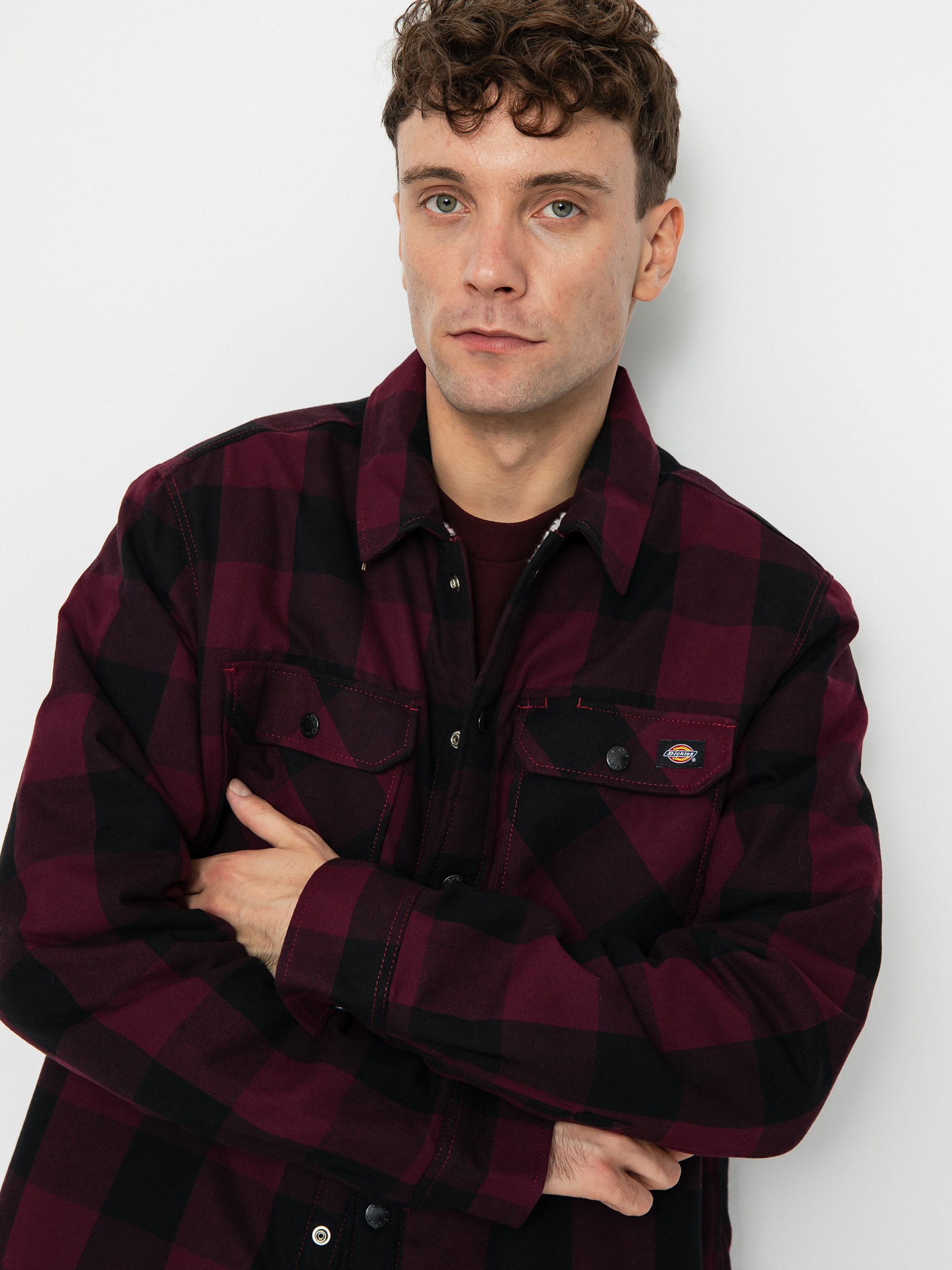 Košile Dickies Lined Sacramento (maroon)