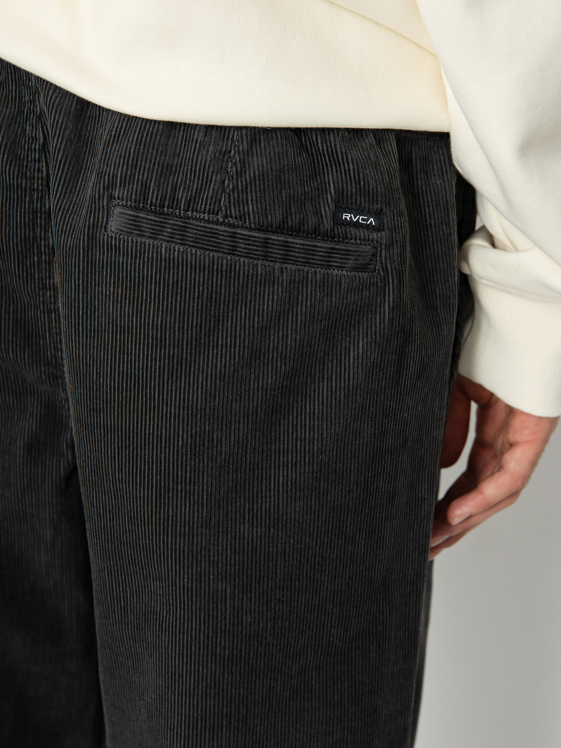 Kalhoty RVCA Americana Elastic Cord (pirate black)