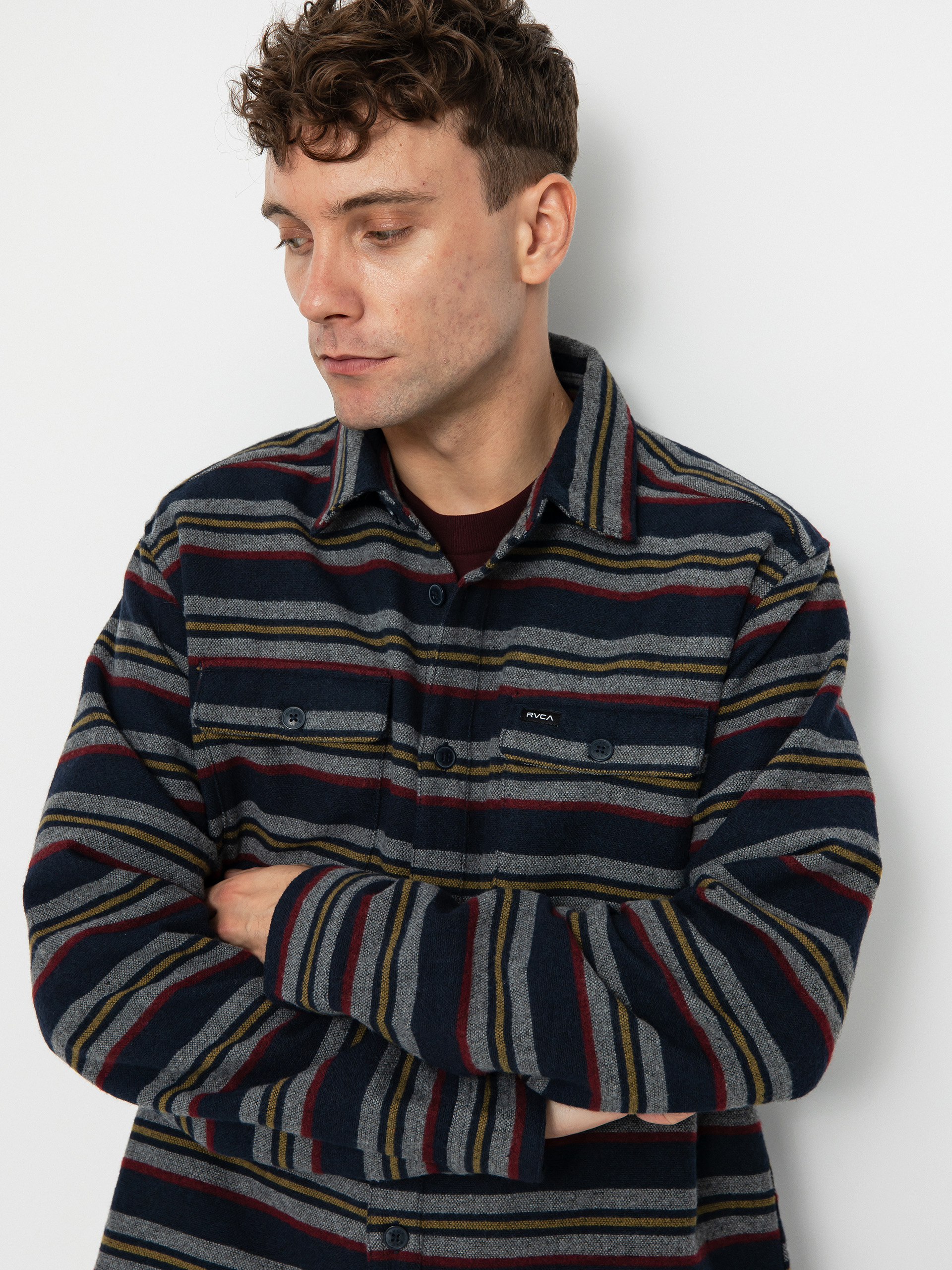 Košile RVCA Rvca Blanket (navy)