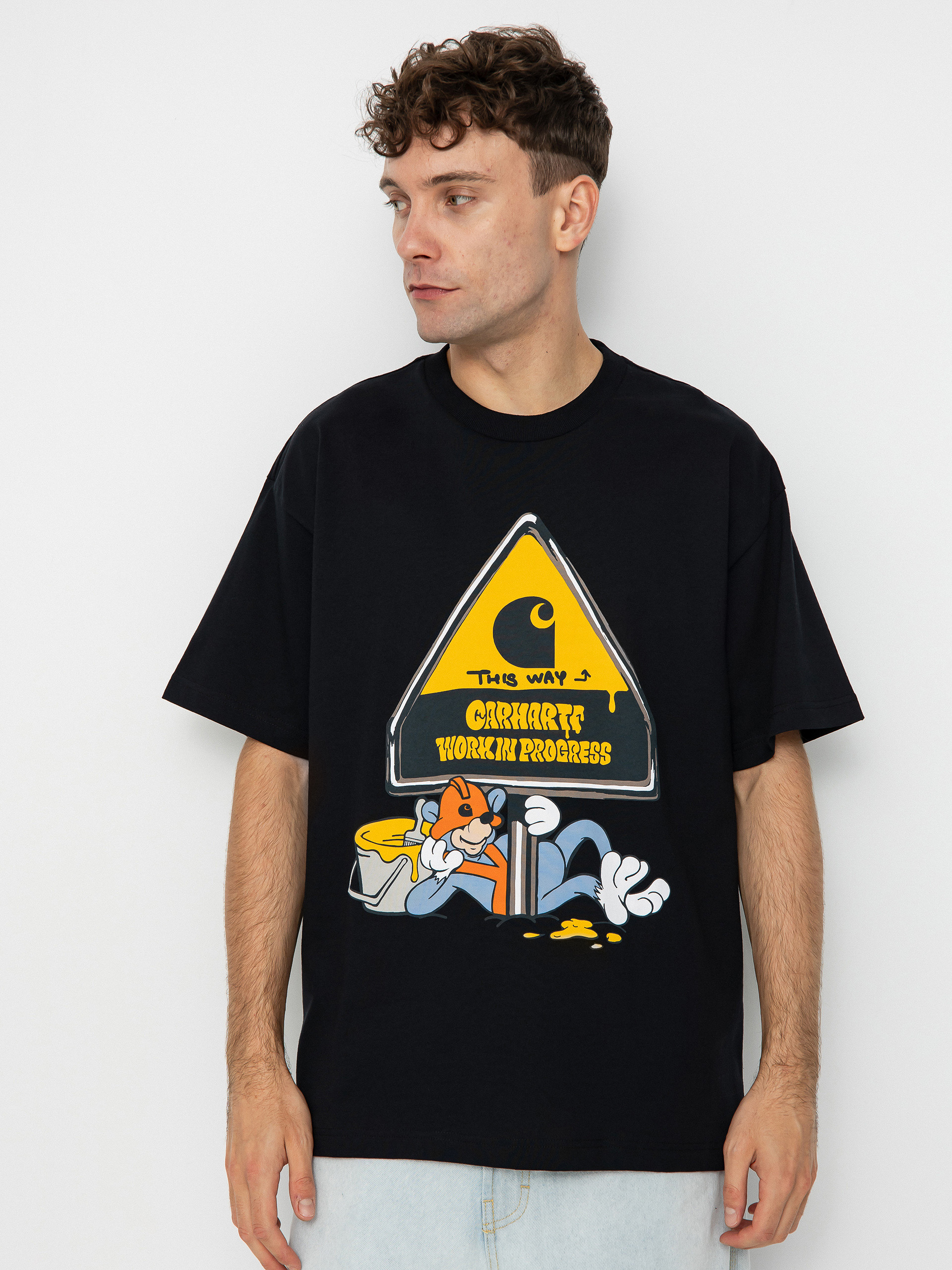 Tričko Carhartt WIP Deadkebab Workin On It (black)