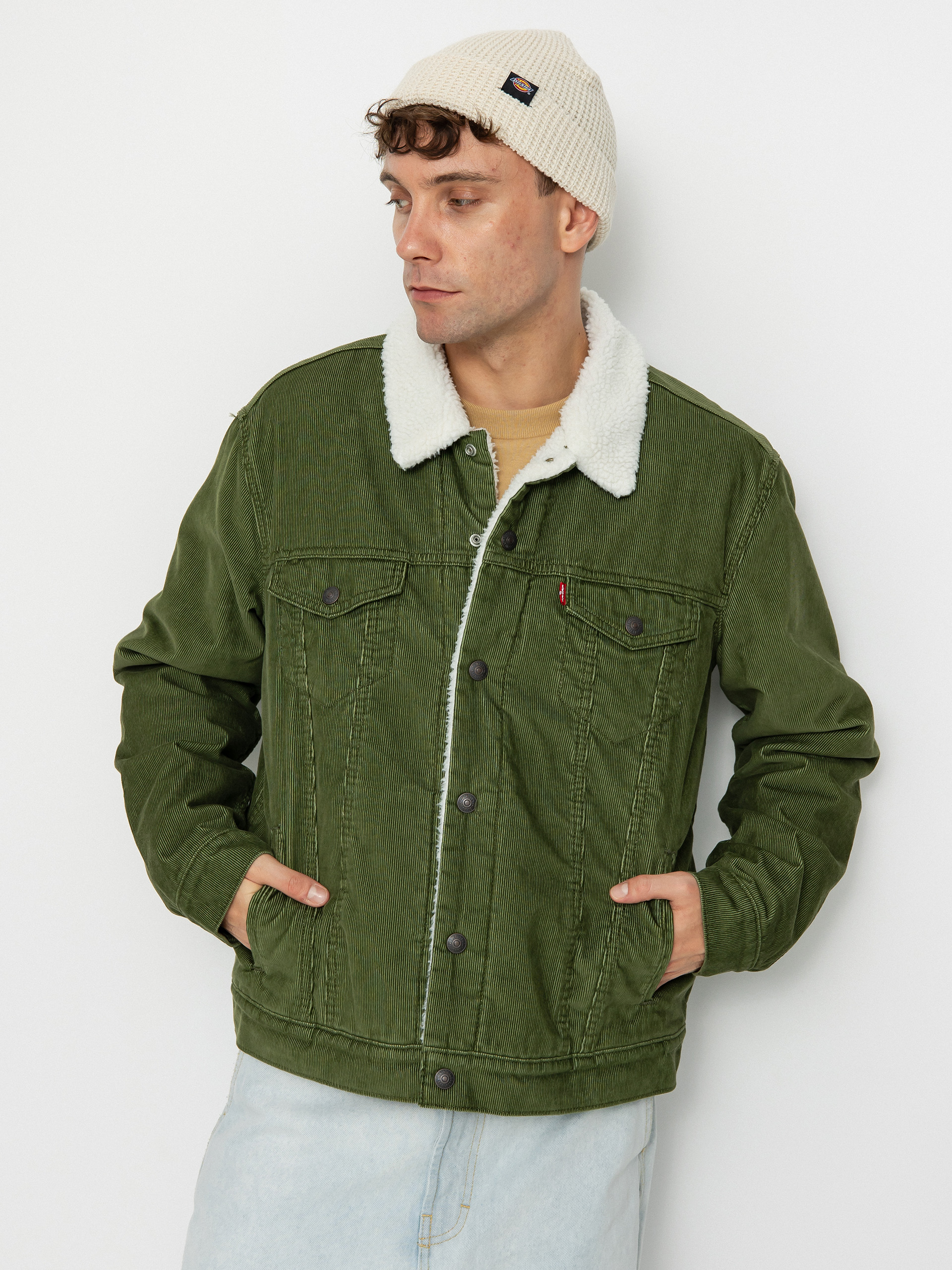 Bunda Levi's® Type 3 Sherpa Trucker (sea moss cord)