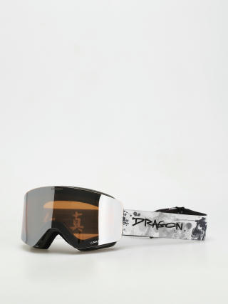 Brýle na snowboard Dragon R1 OTG (bushido/lumalens silver ion/lumalens light rose)
