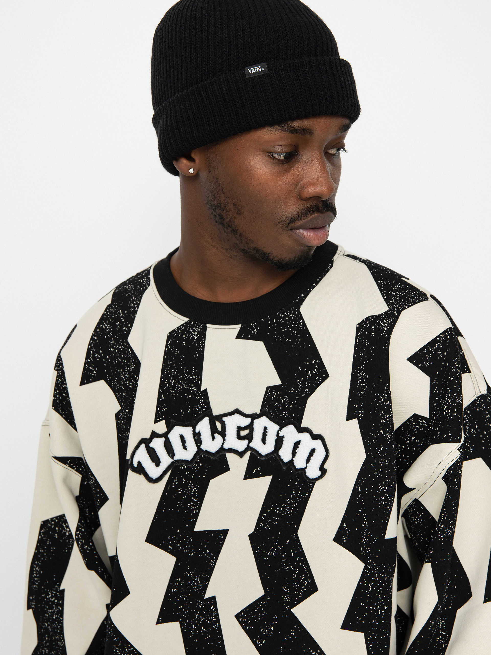 Mikina Volcom Obtic Crew (dirty white)