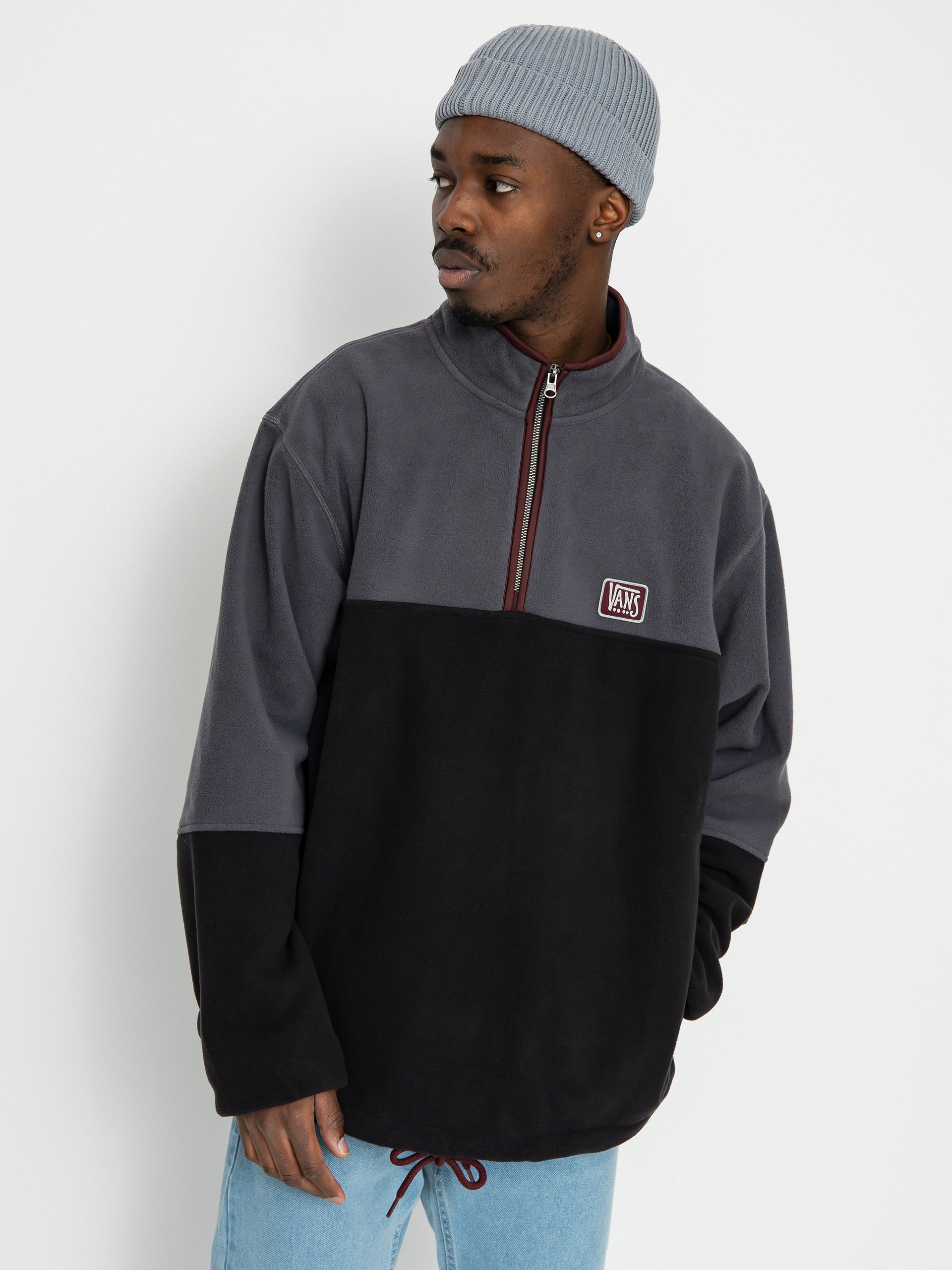 Mikina s kapucí Vans Rowan Zorilla Half ZHD (rowan zorilla black)