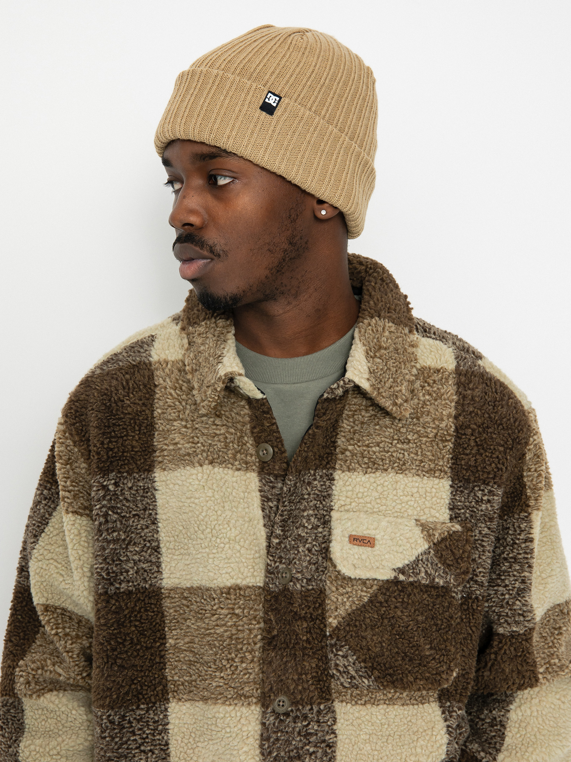 Bunda RVCA Lockheart Sherpa (khaki)