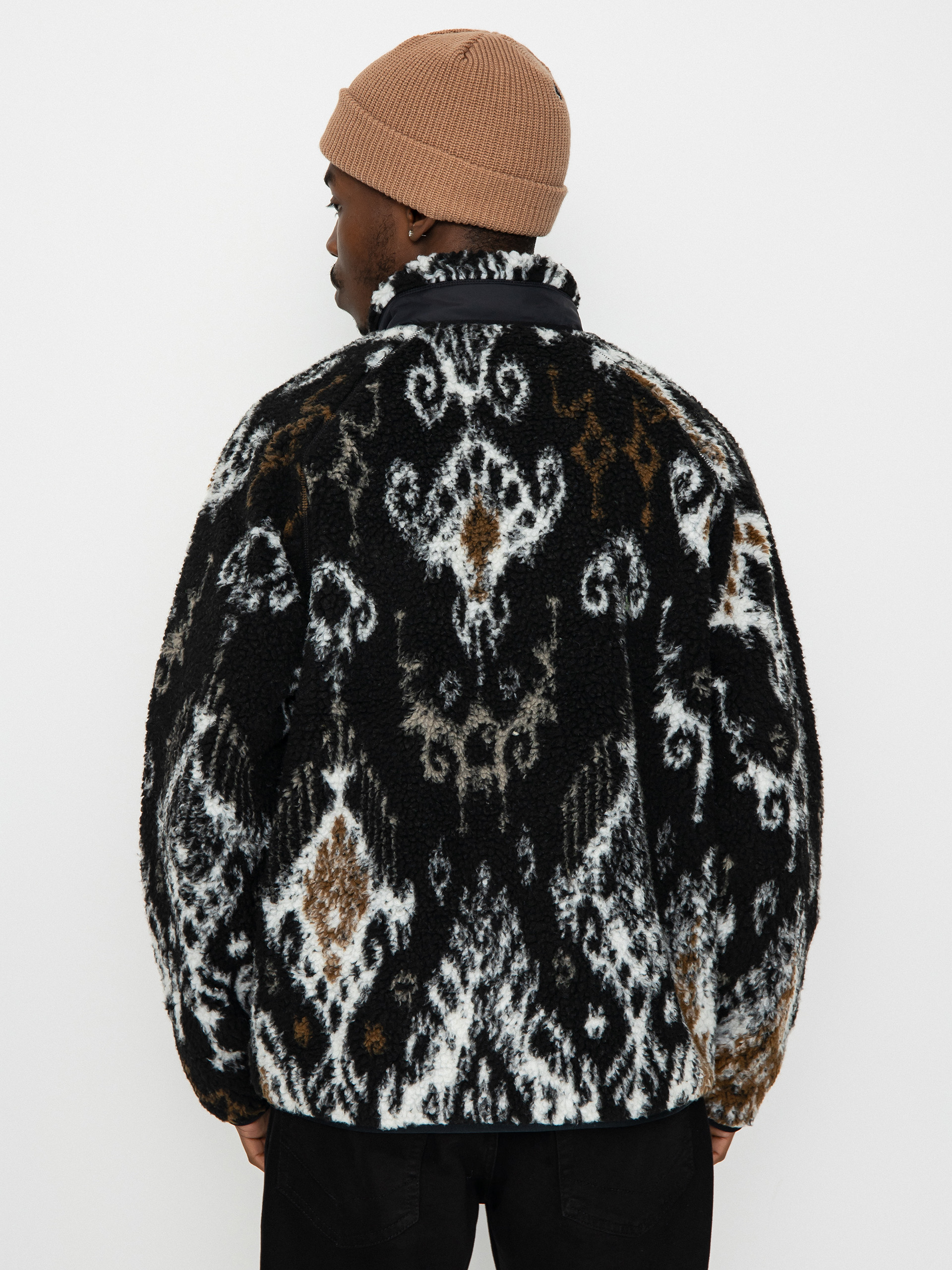 Bunda Carhartt WIP Prentis Liner (baru jacquard black/black)