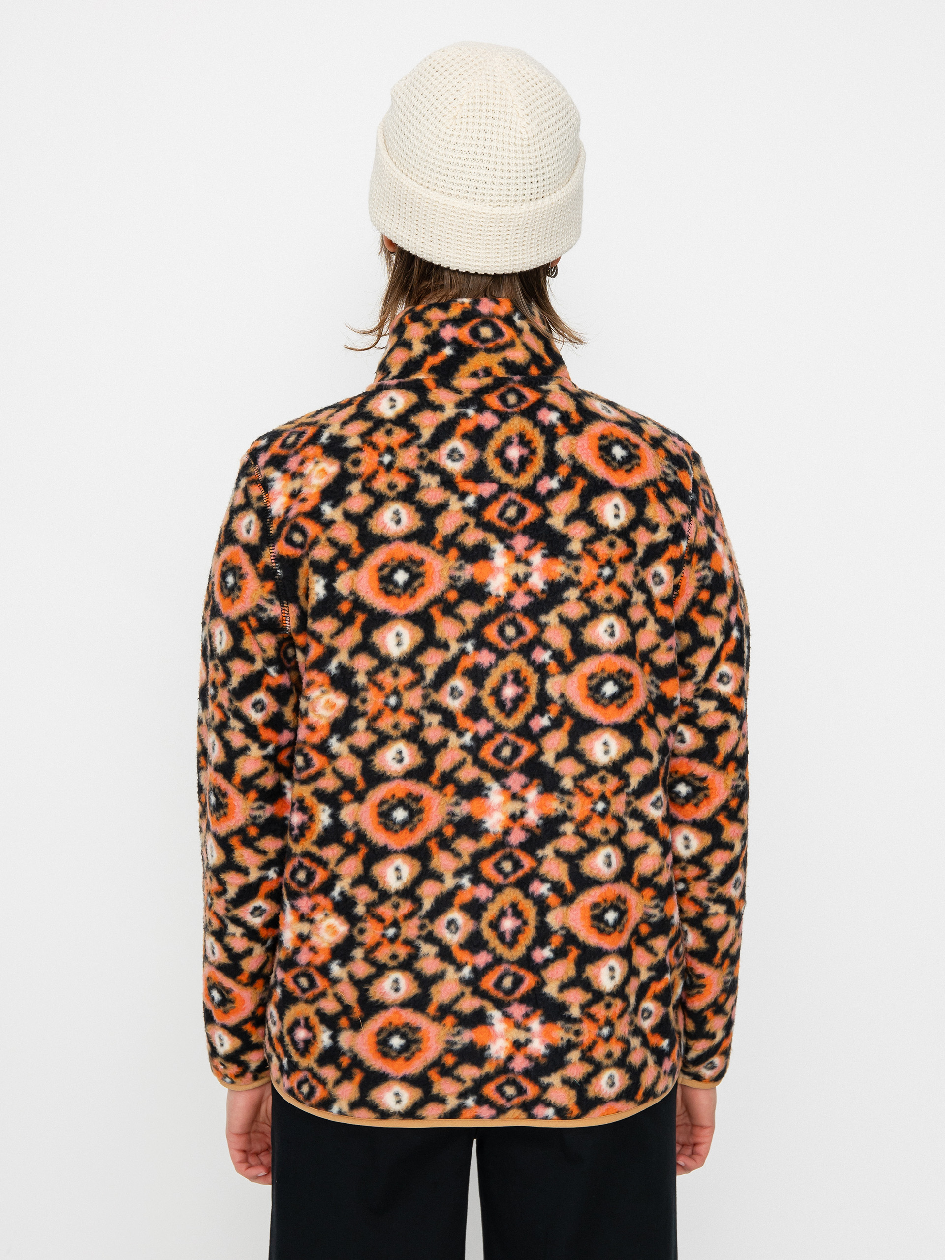 Dámský Fleecová mikina Billabong Boundary Mock 3 (papaya)