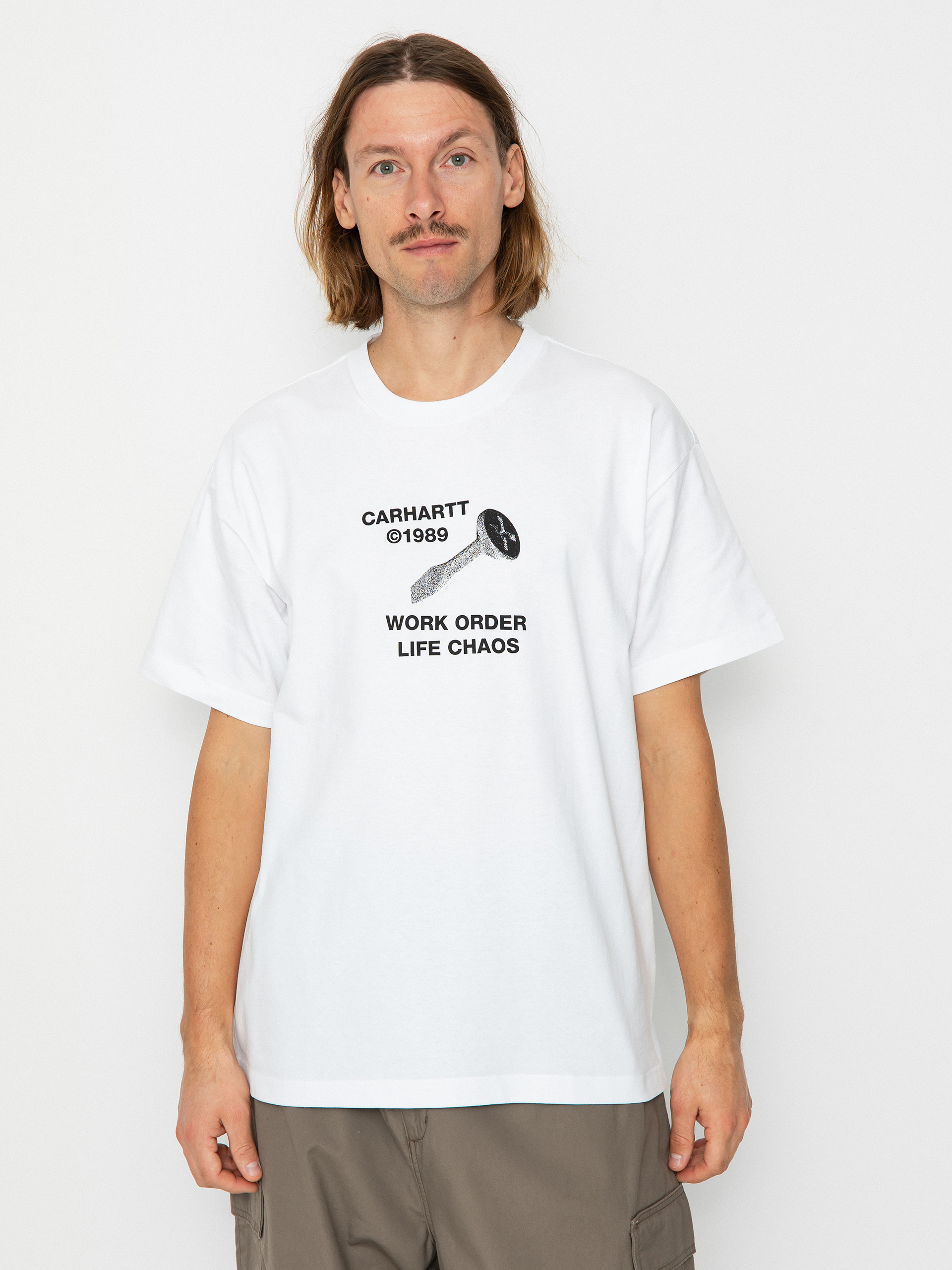Tričko Carhartt WIP Strange Screw (white)
