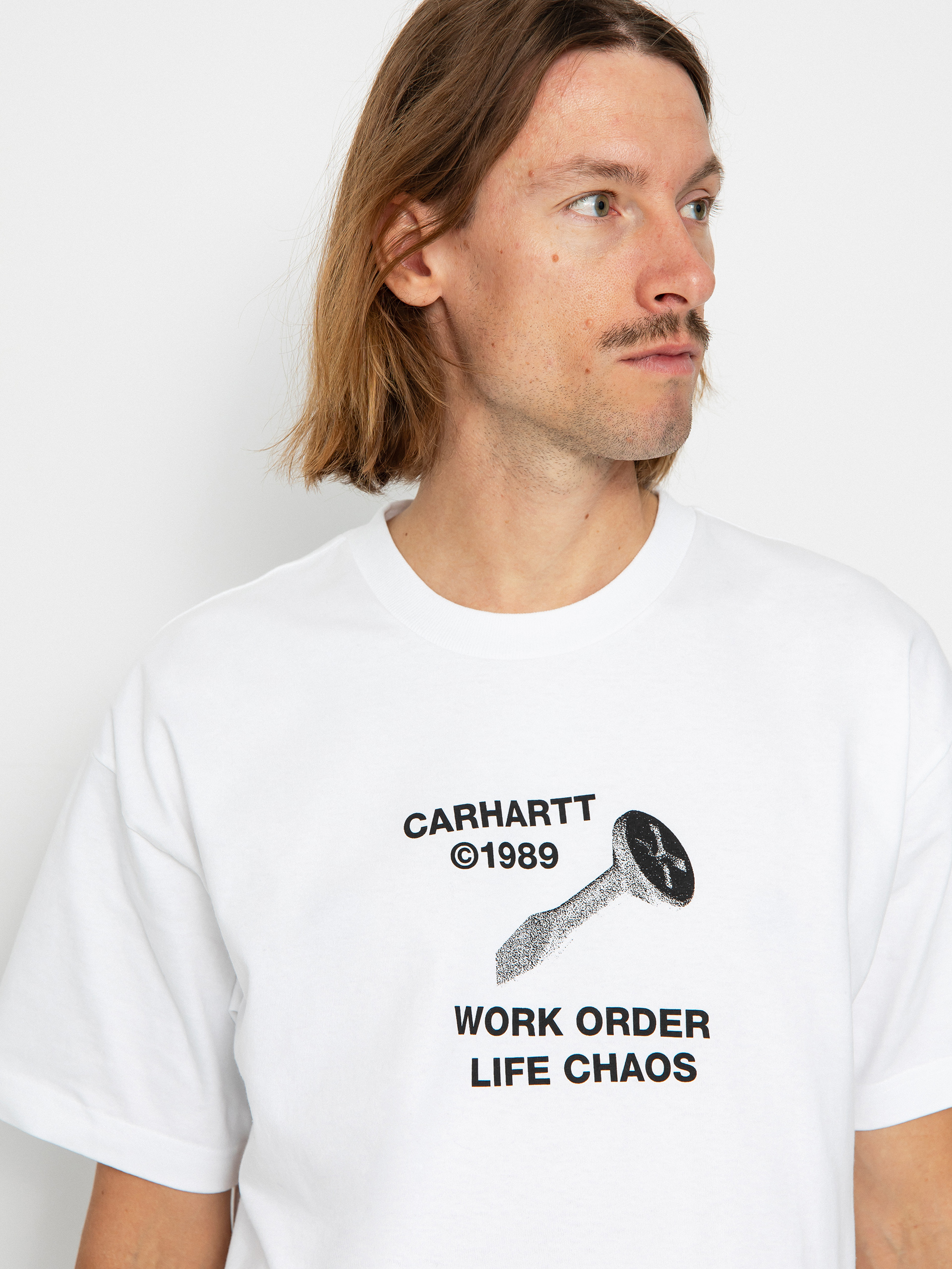 Tričko Carhartt WIP Strange Screw (white)