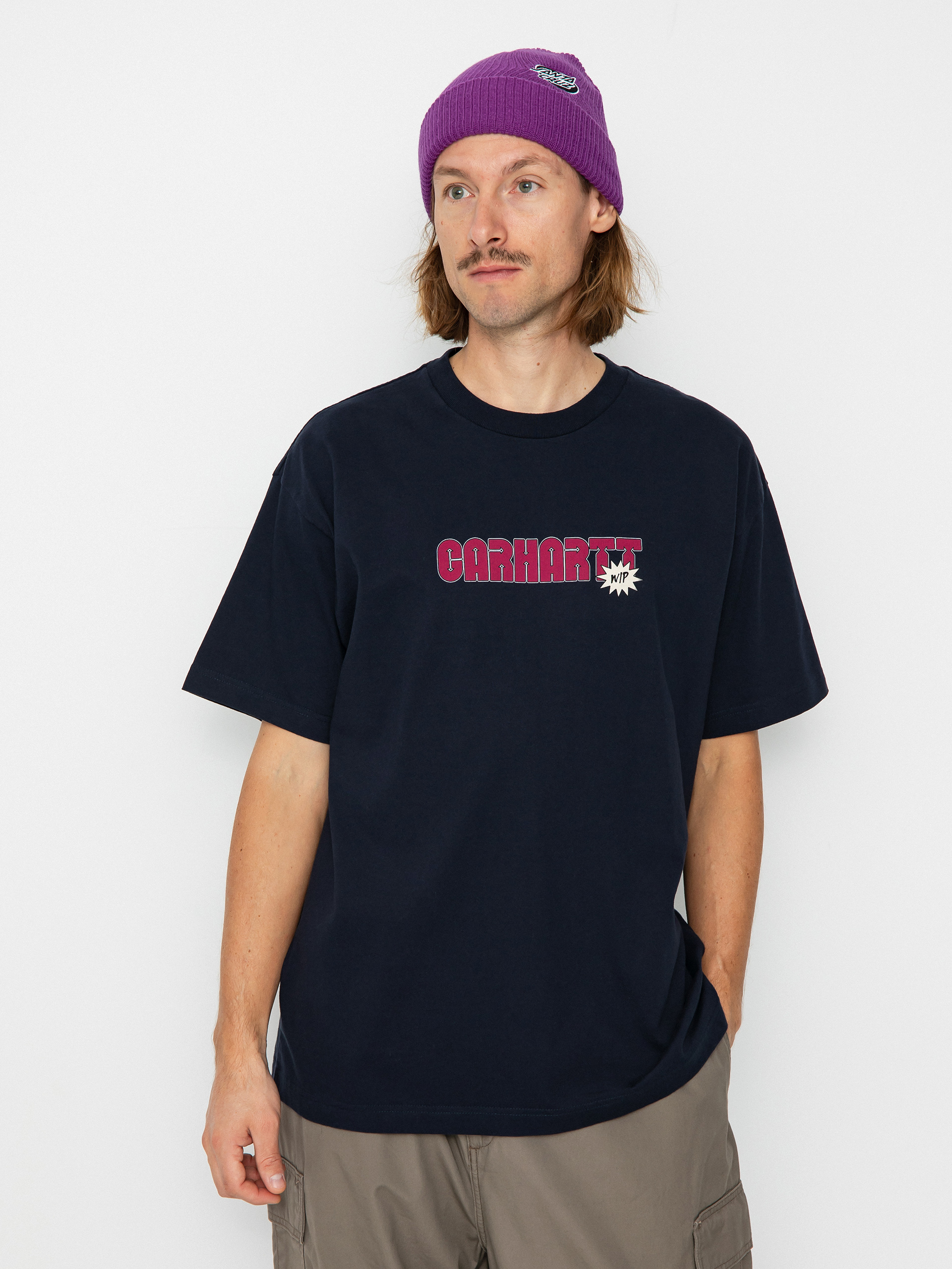 Tričko Carhartt WIP Arrow Script (dark navy)