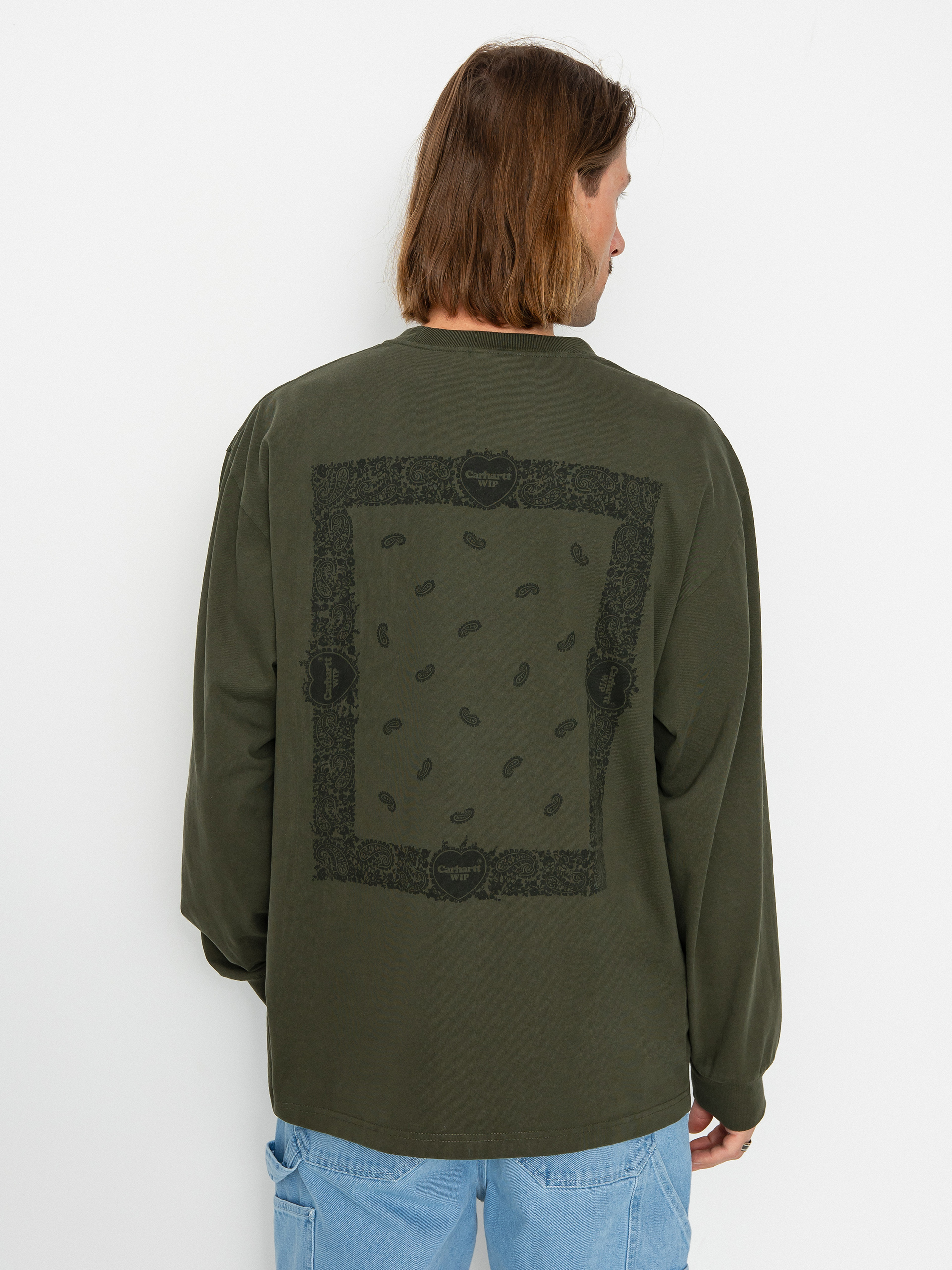 Triko Carhartt WIP Paisley (plant/black)