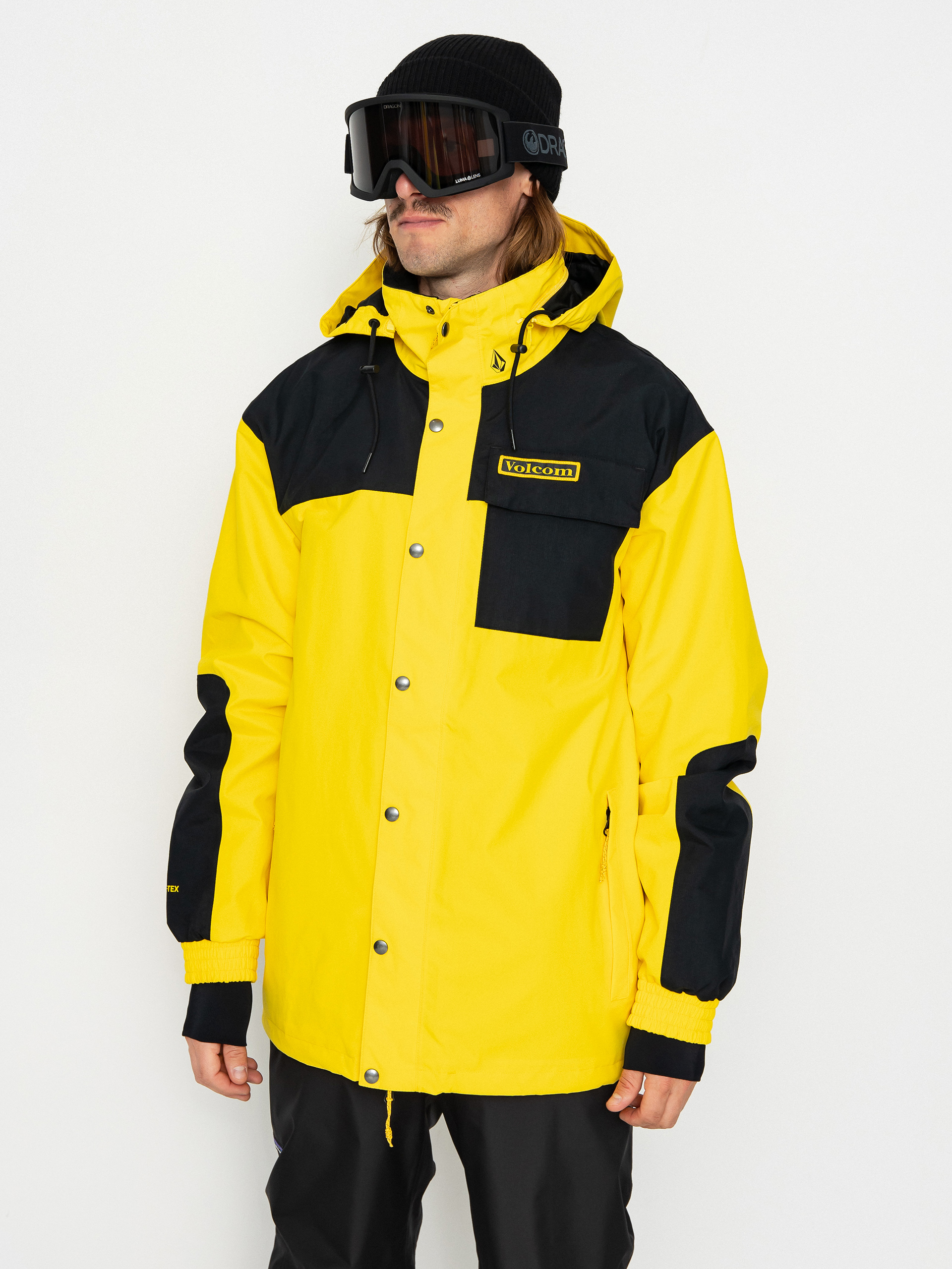 Pánská Snowboardová bunda Volcom Longo Gore Tex (bright yellow)