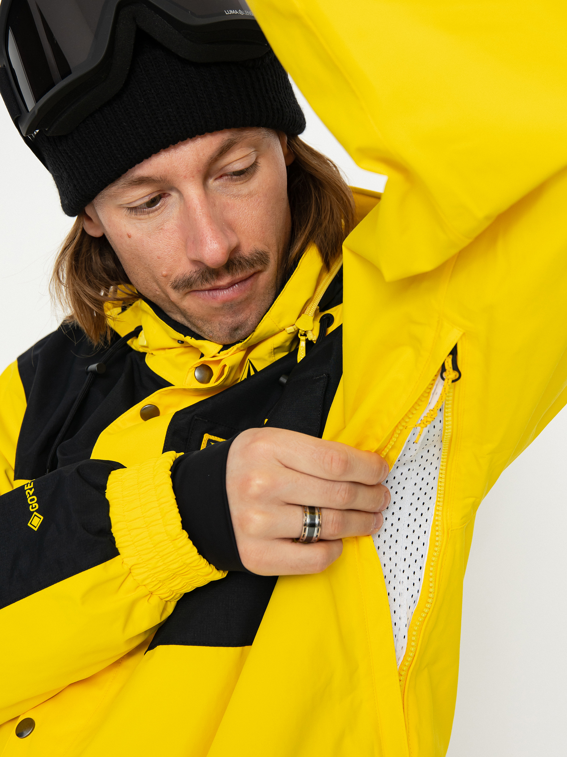 Pánská Snowboardová bunda Volcom Longo Gore Tex (bright yellow)