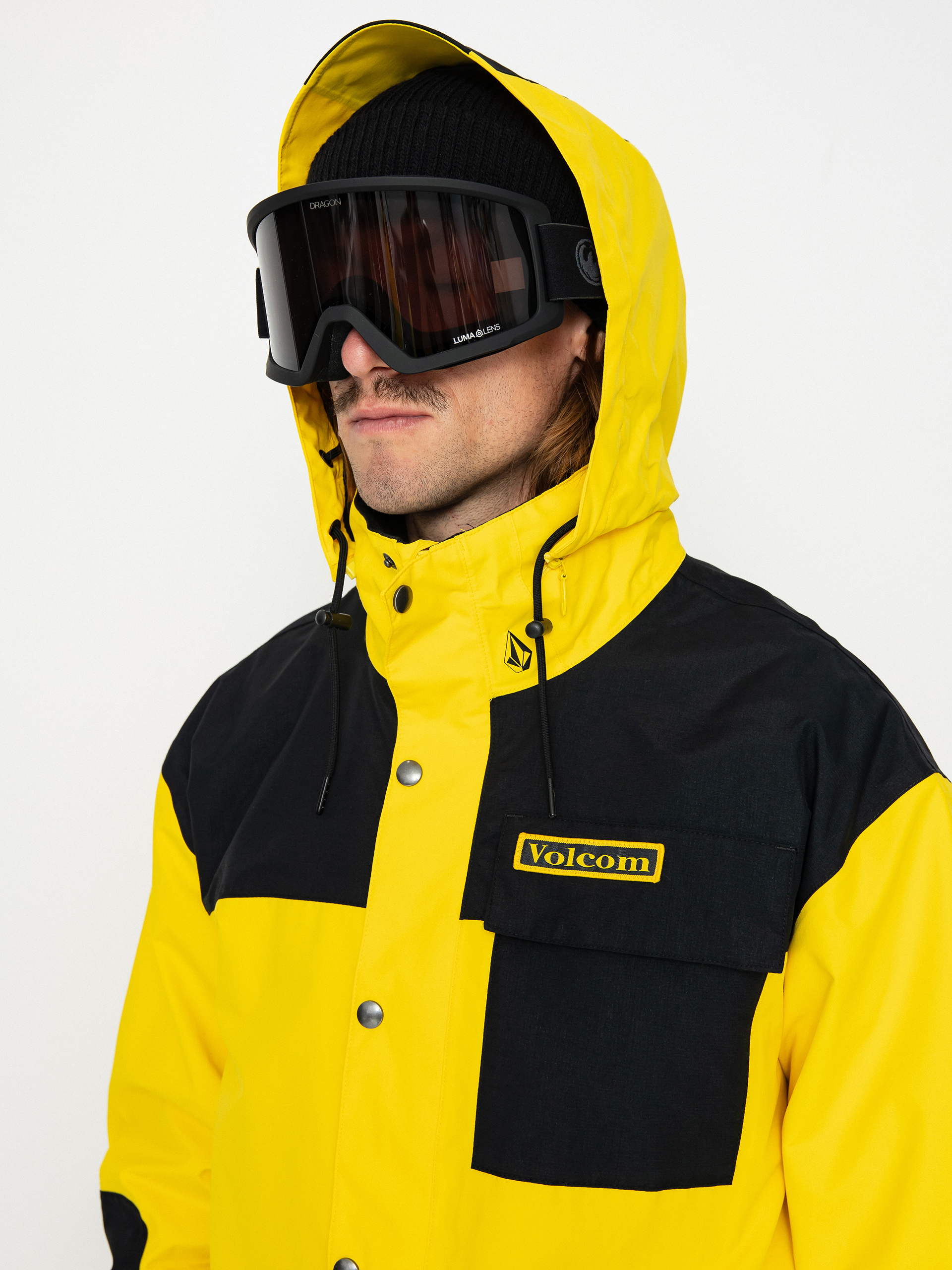 Pánská Snowboardová bunda Volcom Longo Gore Tex (bright yellow)