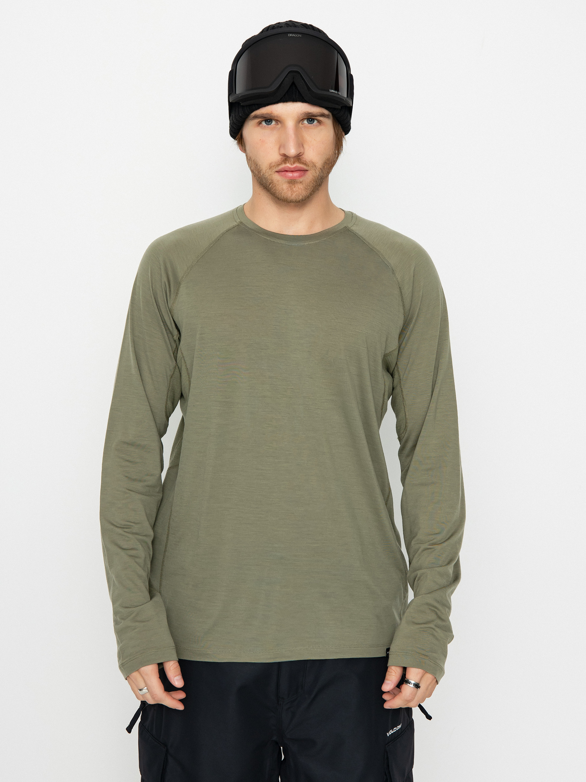Pánský Triko Burton Phayse Merino Crewneck Fleece (forest moss)