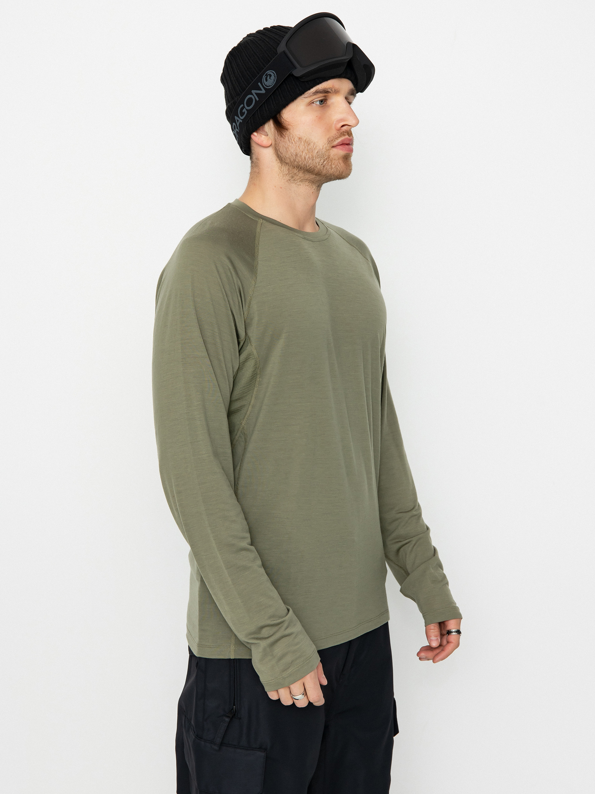 Pánský Triko Burton Phayse Merino Crewneck Fleece (forest moss)