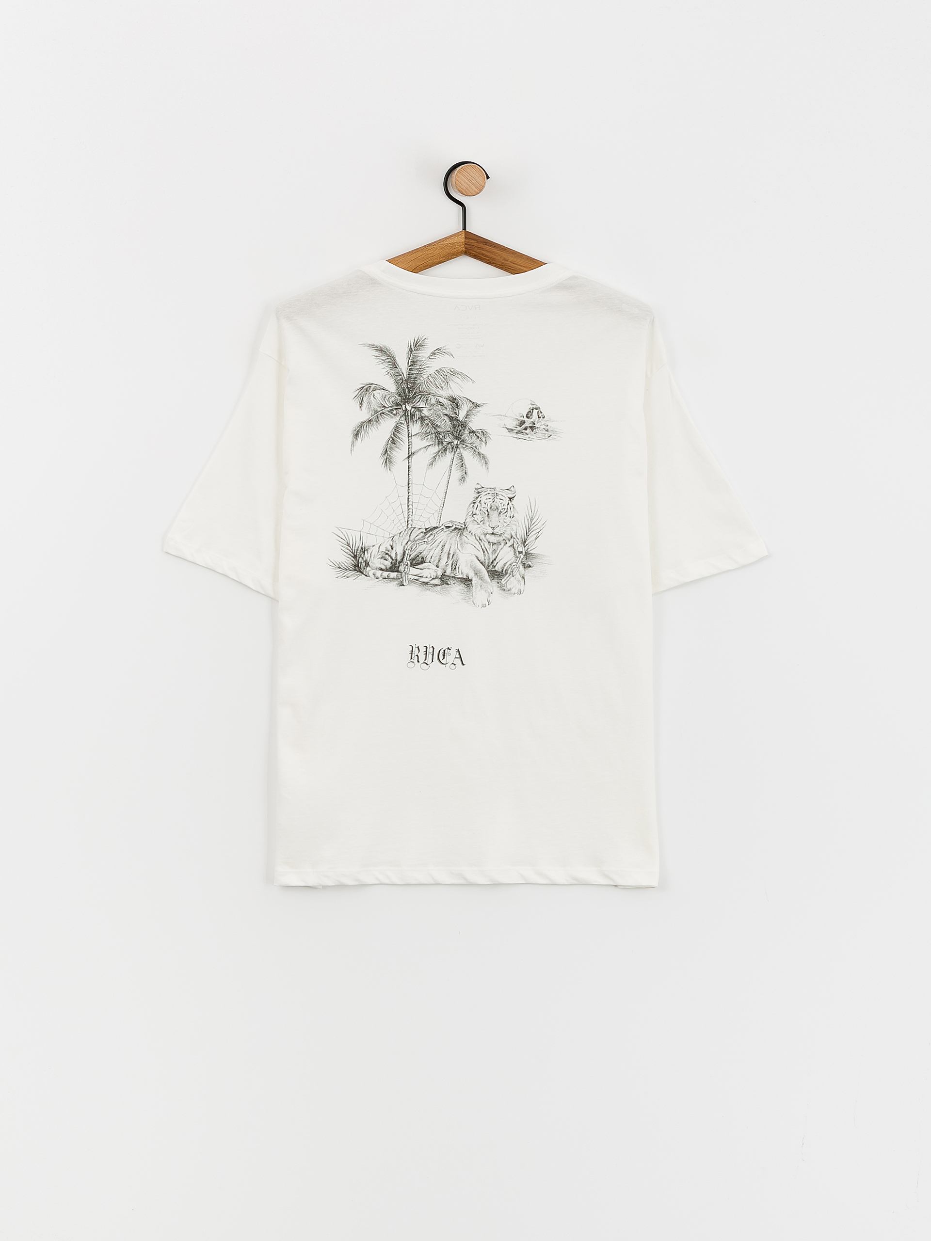 Tričko RVCA Tiger Beach Wmn (vintage white)
