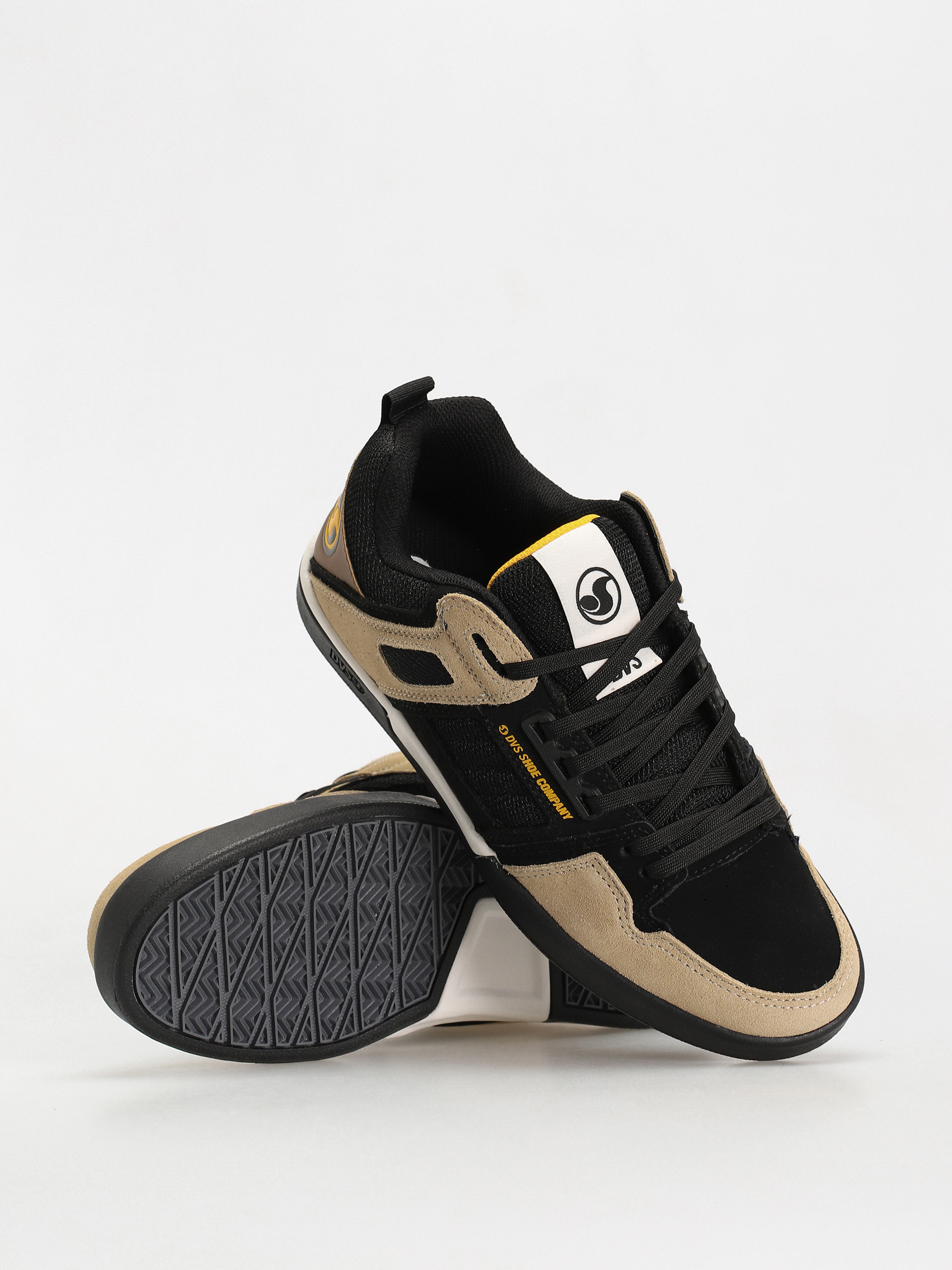 Boty DVS Comanche 2.0+ (black tan yellow suede)