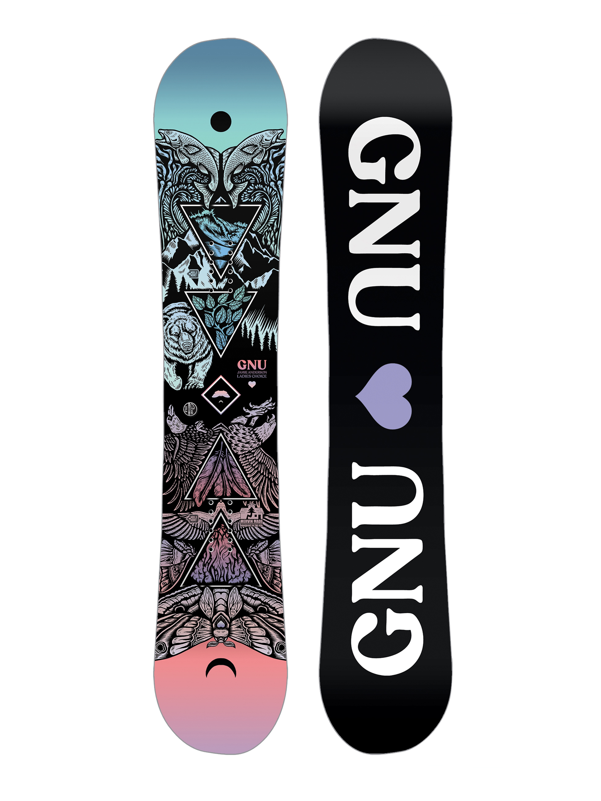 Dámská Snowboard Gnu Ladies Choice (black/white)