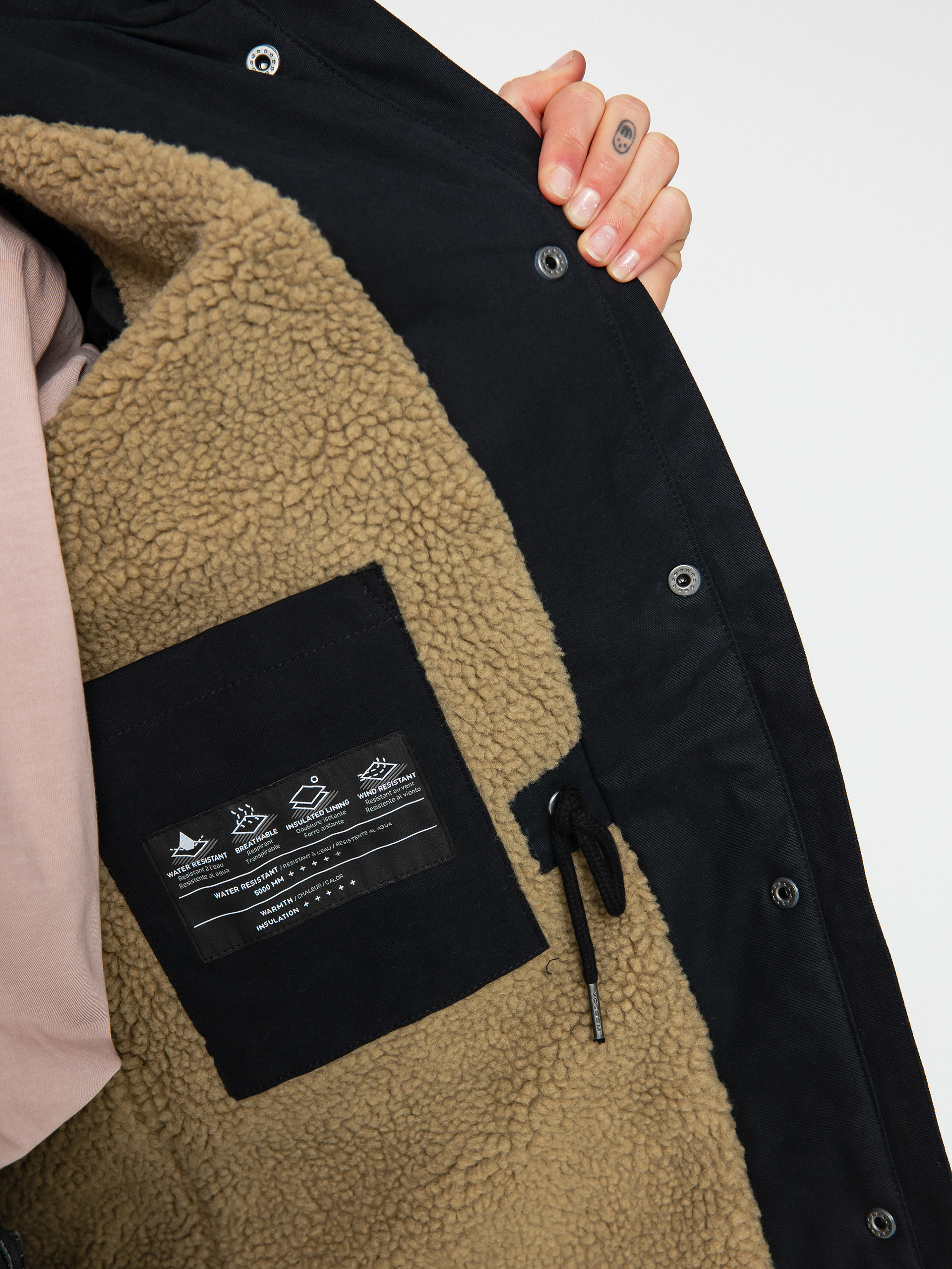 Bunda Volcom Walk On By 5K Parka Wmn (black)