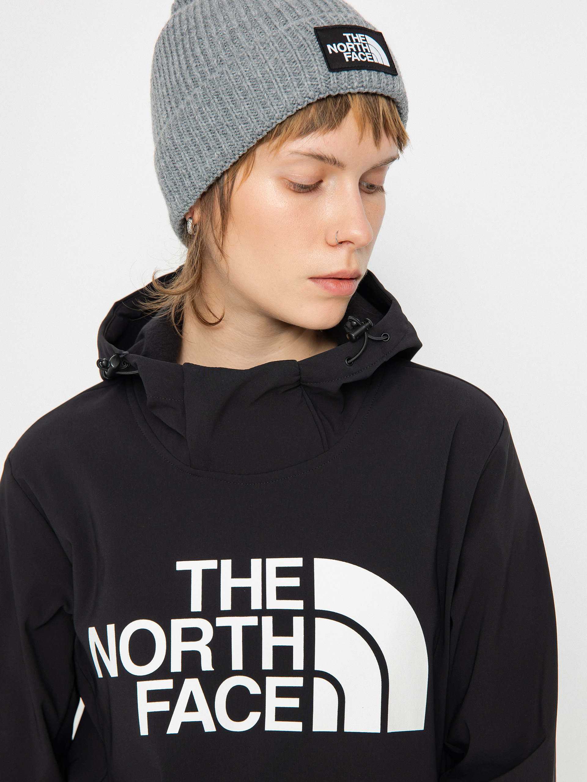 Mikina s kapucí The North Face aktywna Tekno HD Wmn (tnf black)
