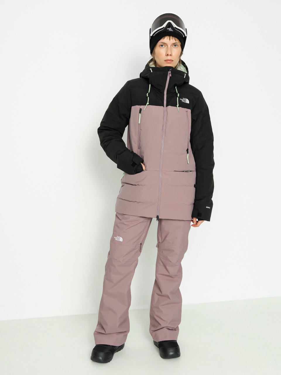 Snowboardová bunda The North Face Pallie Wmn (fawn grey/tnf black)