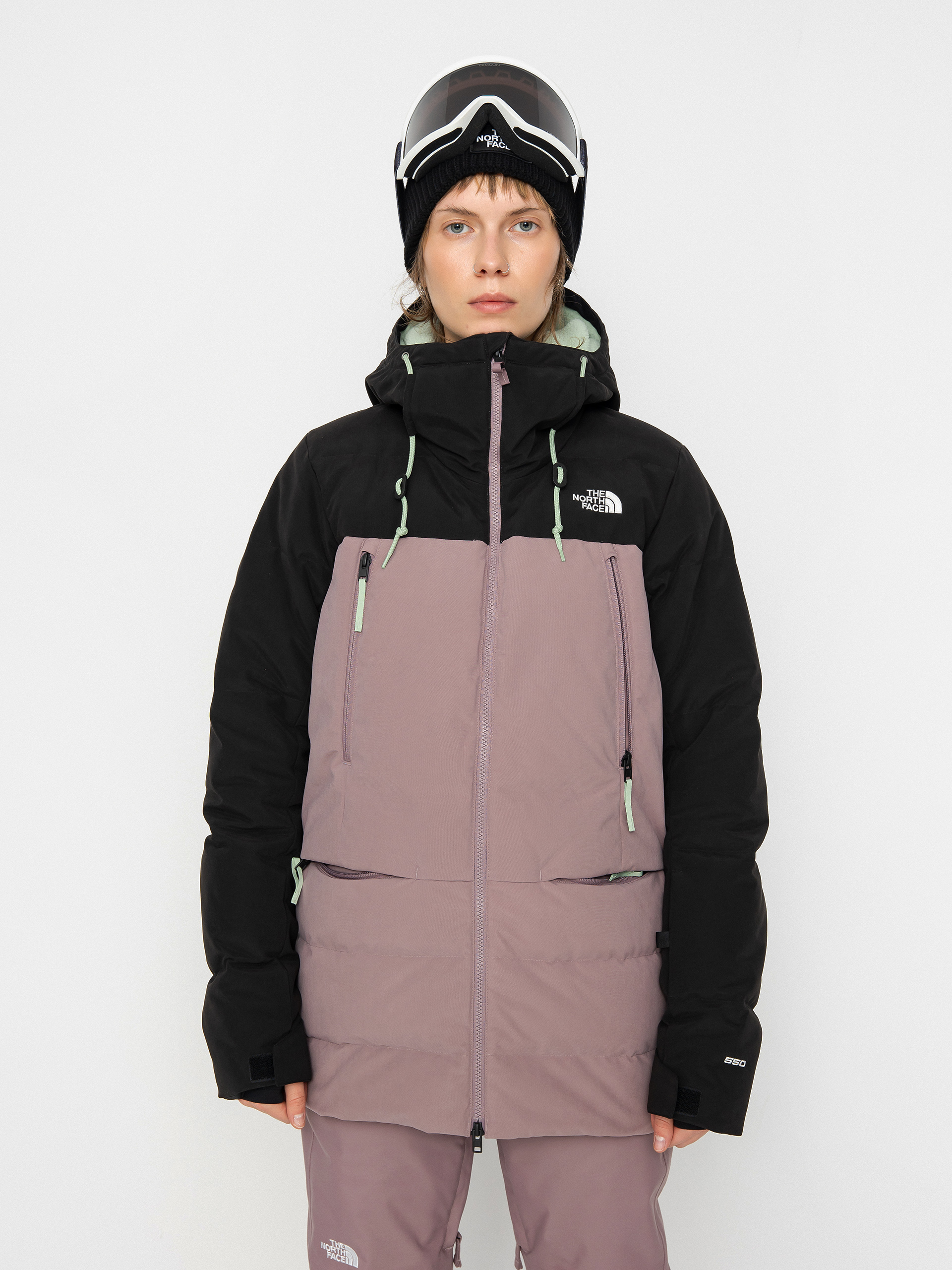 Dámská Snowboardová bunda The North Face Pallie (fawn grey/tnf black)