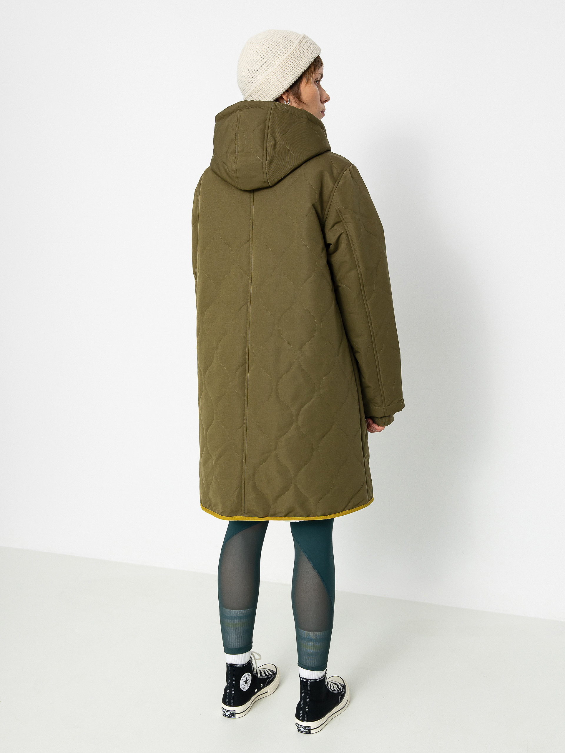 Bunda RVCA Jean Parka Wmn (dark chocolate/dark orange)