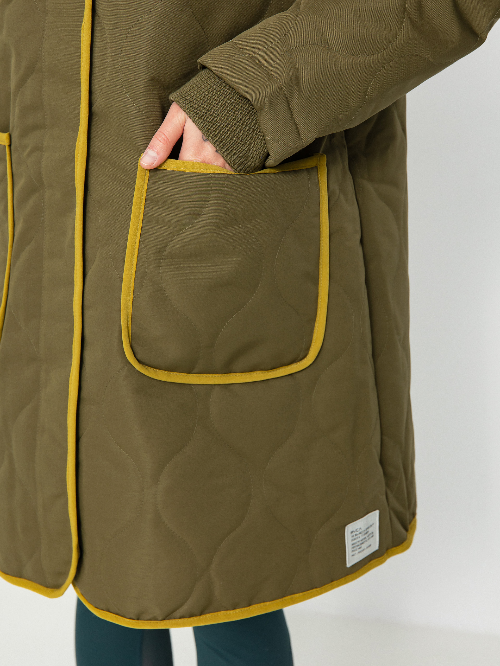 Bunda RVCA Jean Parka Wmn (dark chocolate/dark orange)