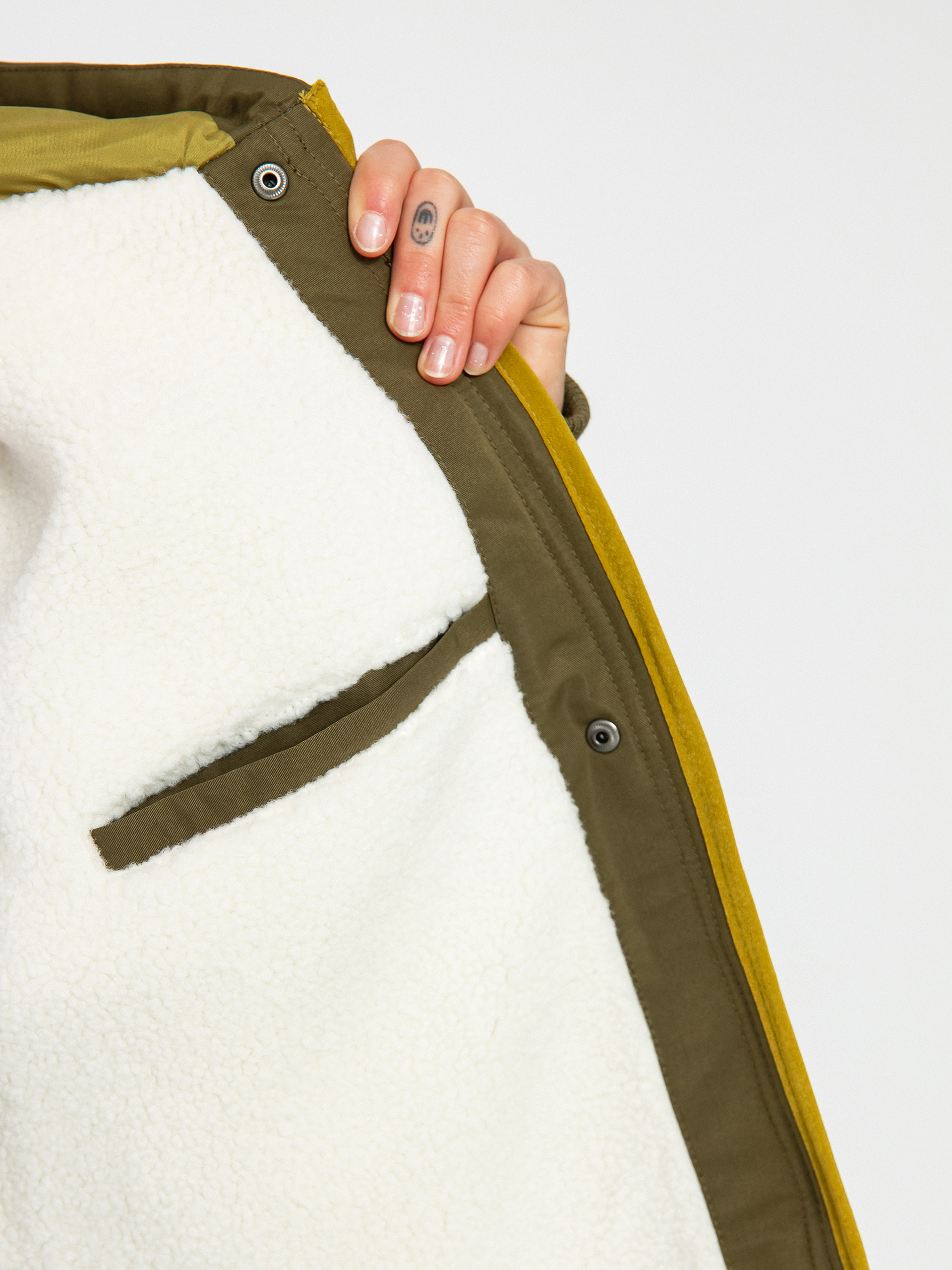 Bunda RVCA Jean Parka Wmn (dark chocolate/dark orange)