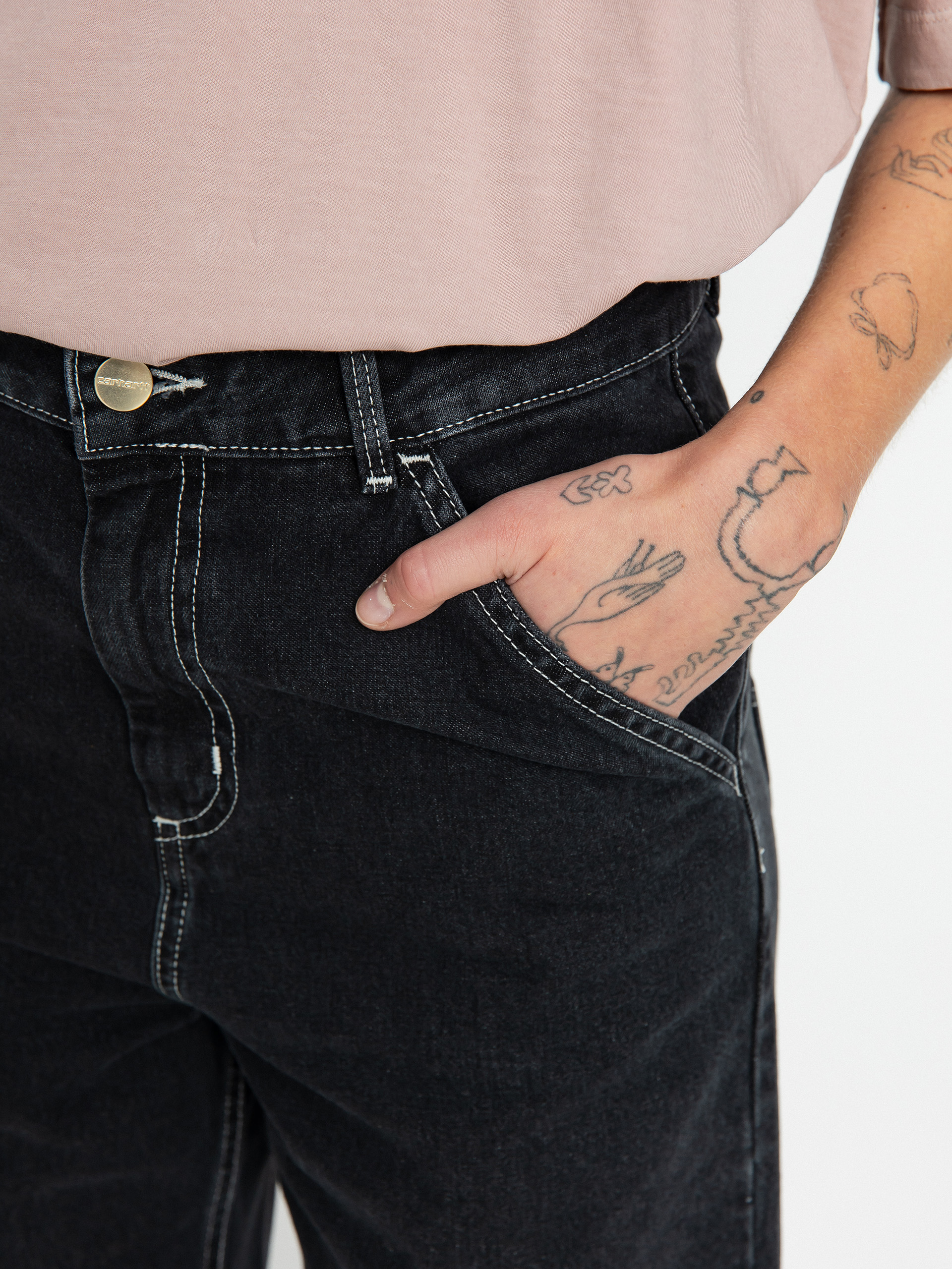 Kalhoty Carhartt WIP Simple Wmn (black)