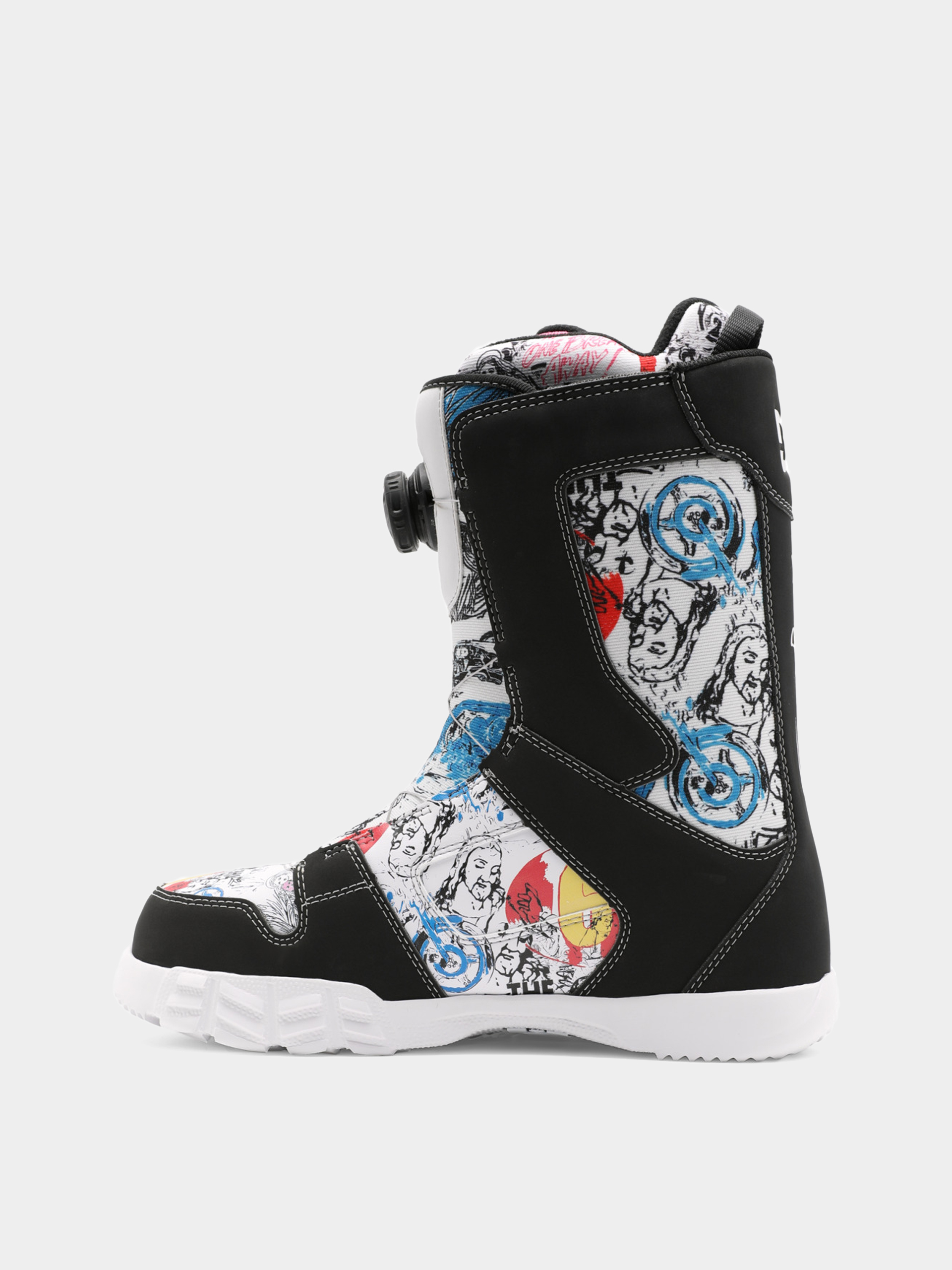 Pánské Boty na snowboard DC Aw Phase Boa (white/black print)
