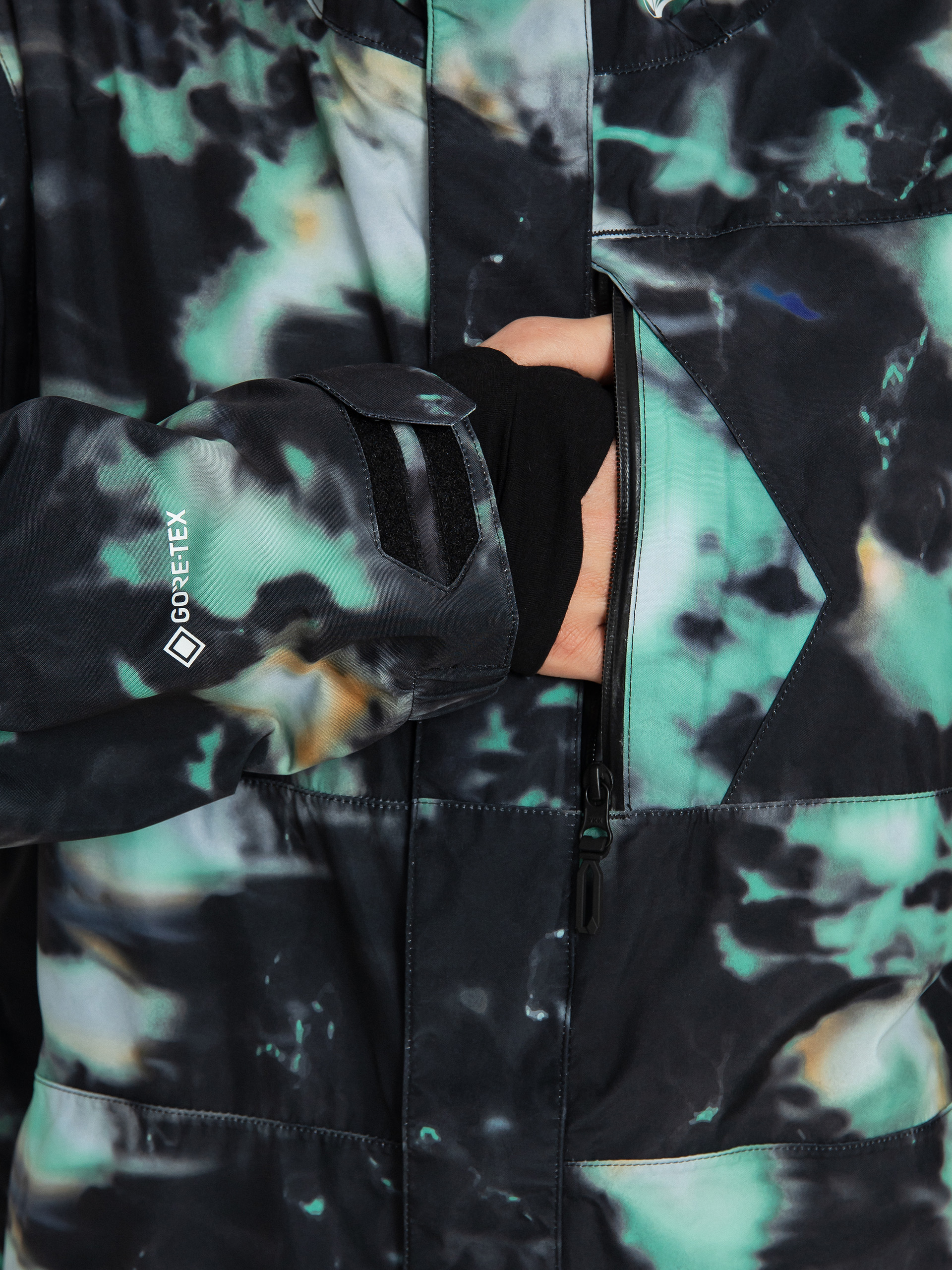 Pánská Snowboardová bunda Volcom L Gore Tex (spritz black)