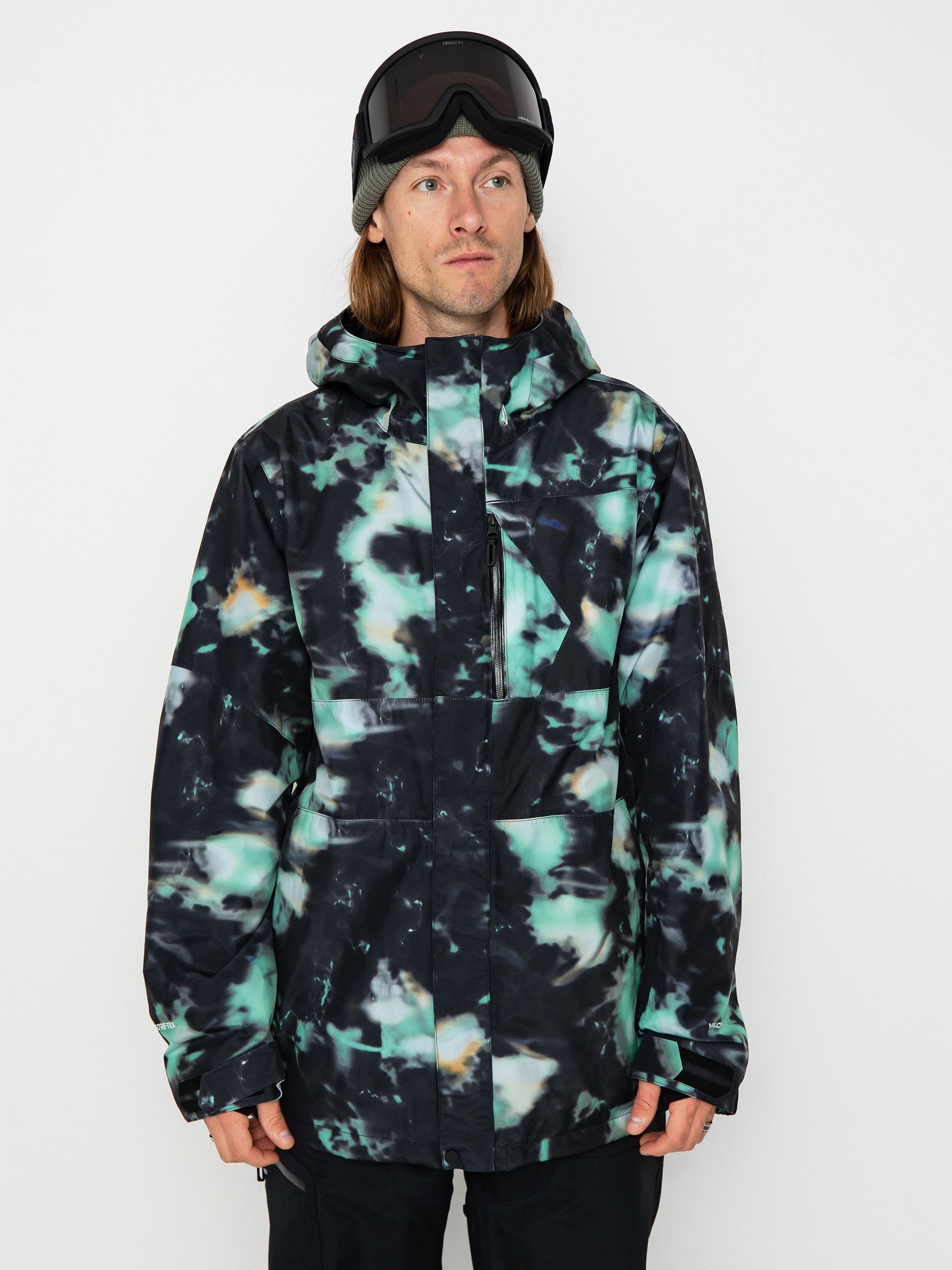 Pánská Snowboardová bunda Volcom L Gore Tex (spritz black)