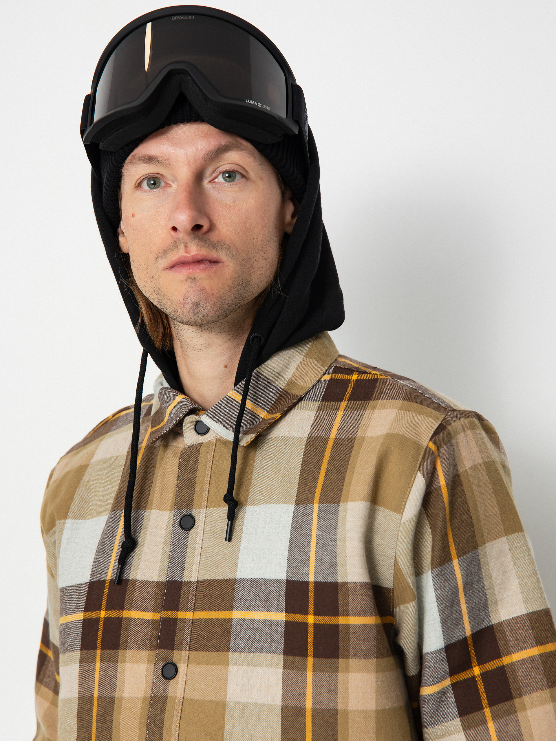 Pánská Snowboardová bunda Volcom Ins Riding Flannel (khakiest)