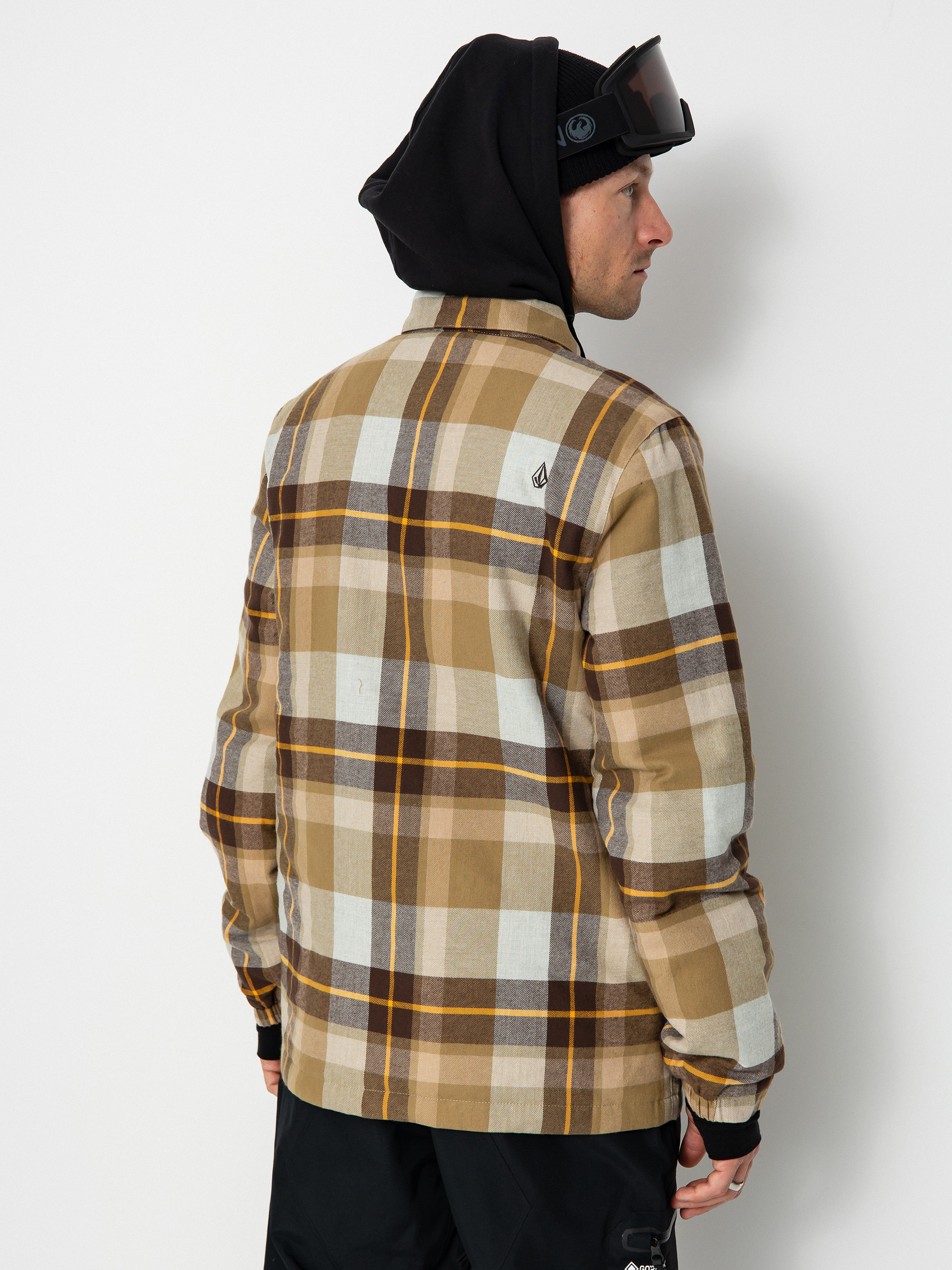 Pánská Snowboardová bunda Volcom Ins Riding Flannel (khakiest)