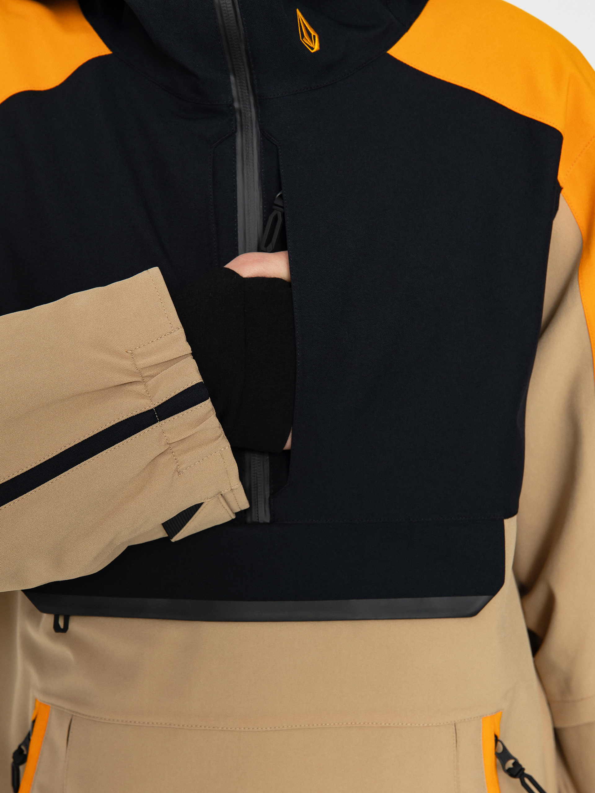 Pánská Snowboardová bunda Volcom Brighton Pullover (gold)