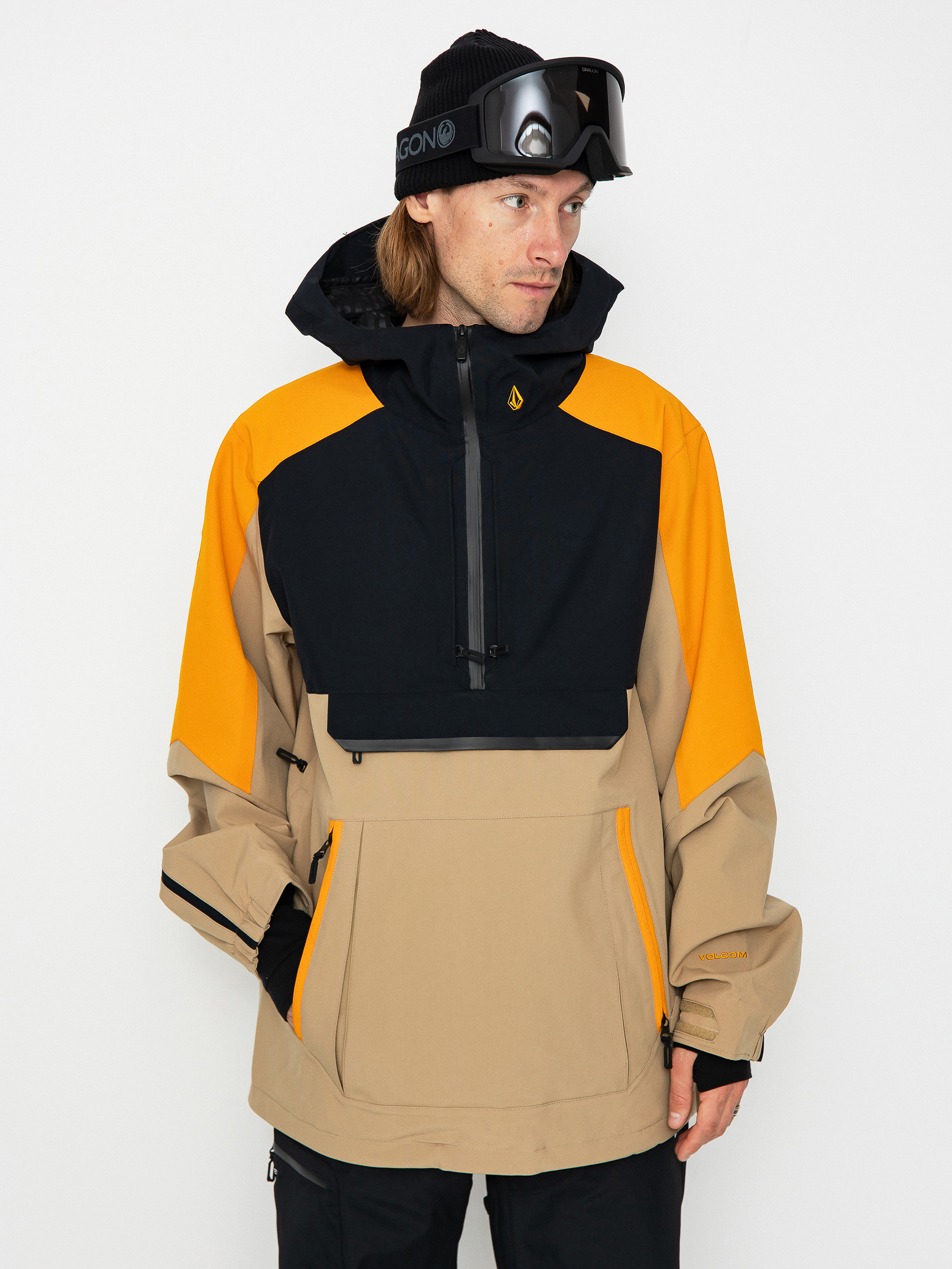 Pánská Snowboardová bunda Volcom Brighton Pullover (gold)