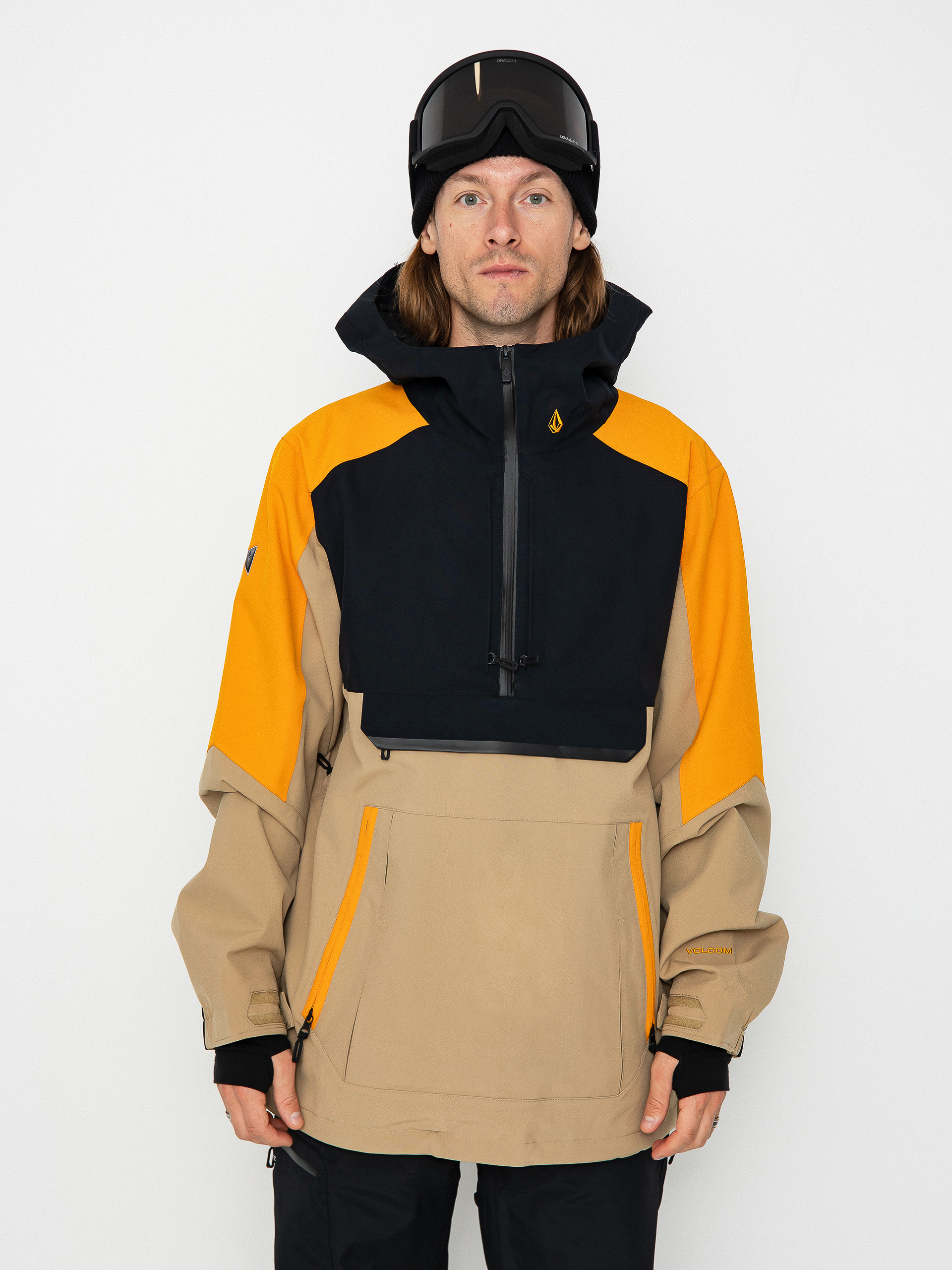 Pánská Snowboardová bunda Volcom Brighton Pullover (gold)
