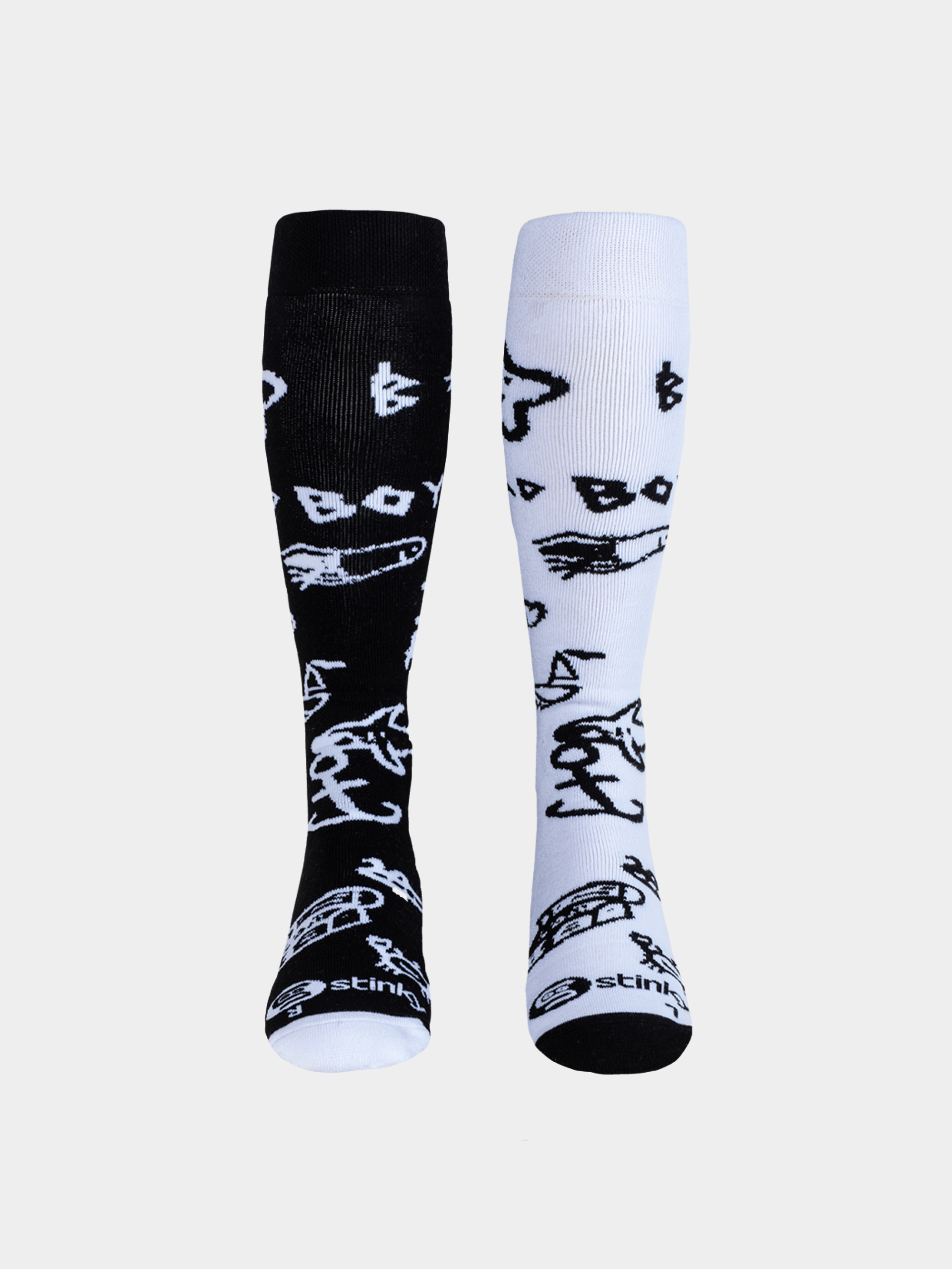 Ponožky Stinky Socks Andrew Brewer Bad Boy (black/white)