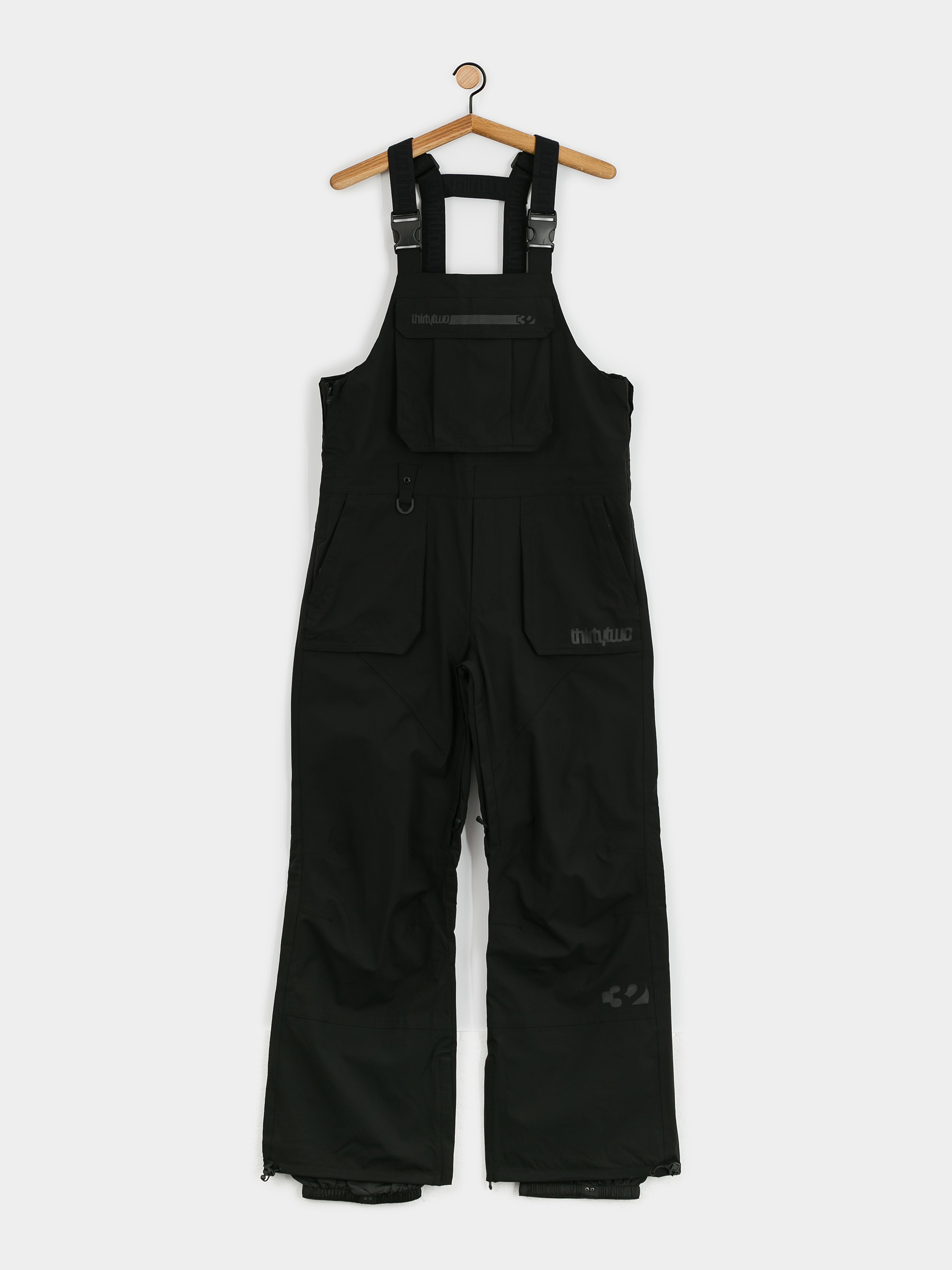 Pánské Snowboardové kalhoty ThirtyTwo Basement Bib (black)