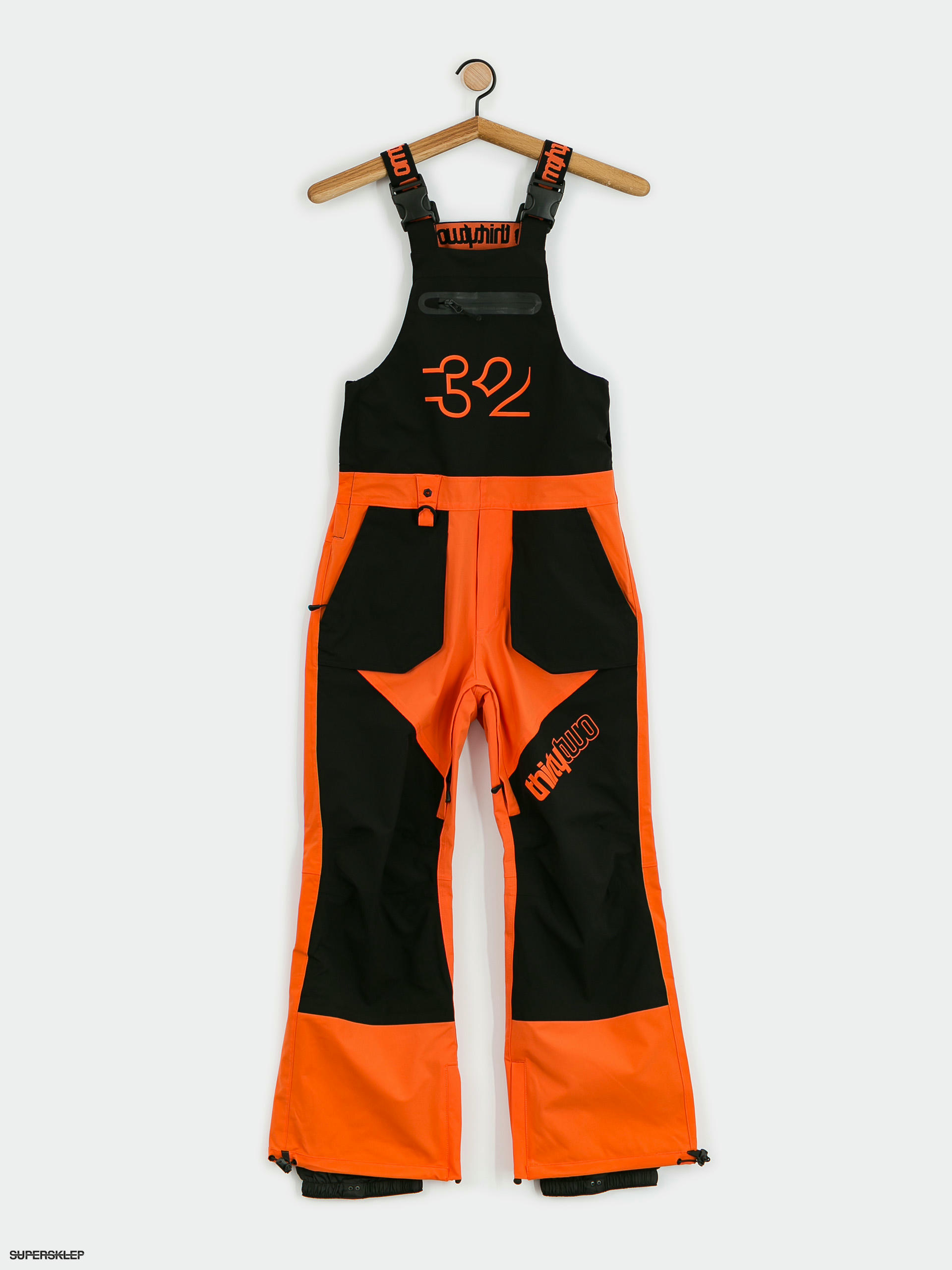 Basement Bib Pants Orange / Xxs