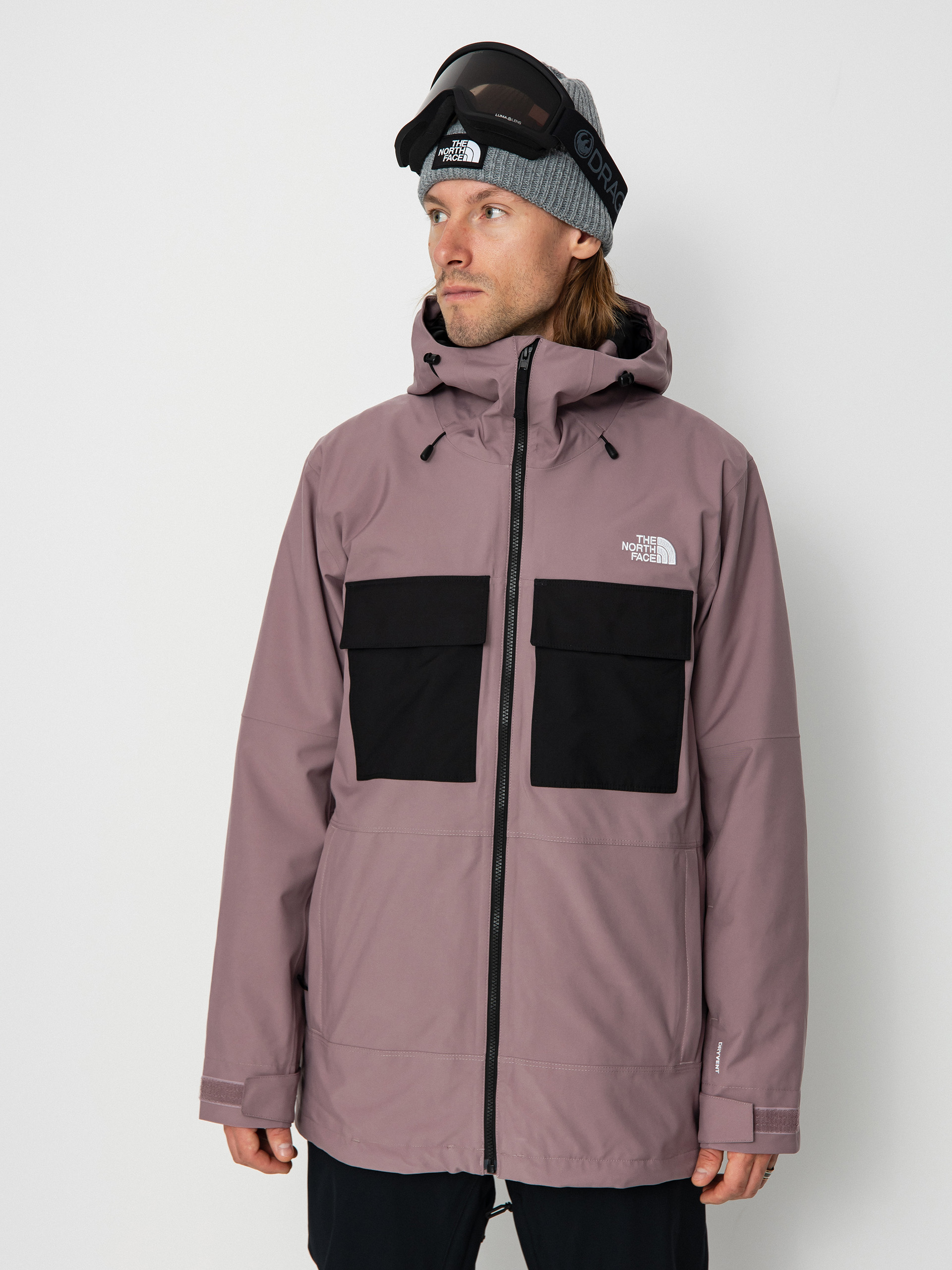 Pánská Snowboardová bunda The North Face Fourbarrel Triclimate (fawn grey/icecap blue)
